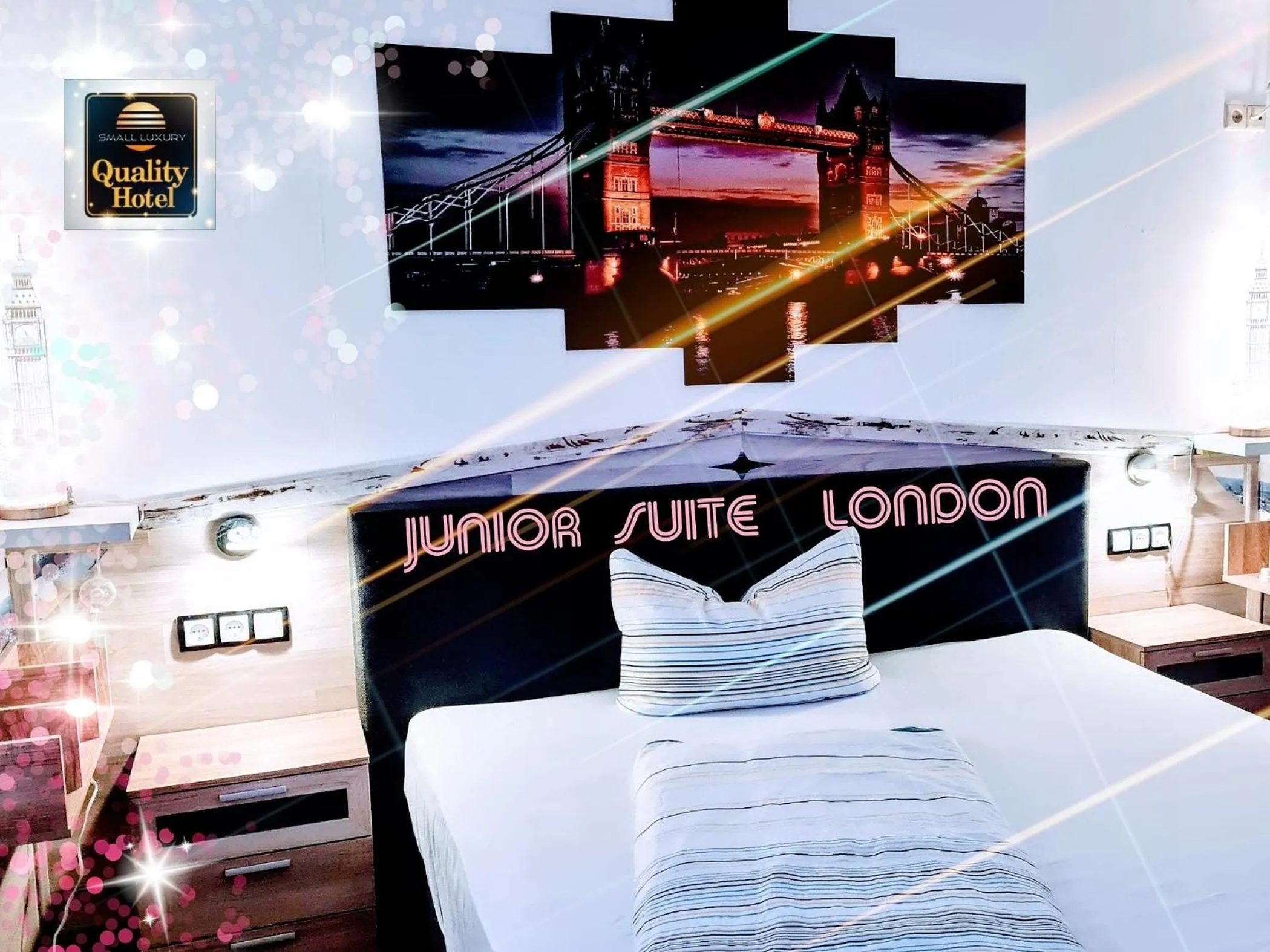 Bed in Hotel Garni Rodenbach