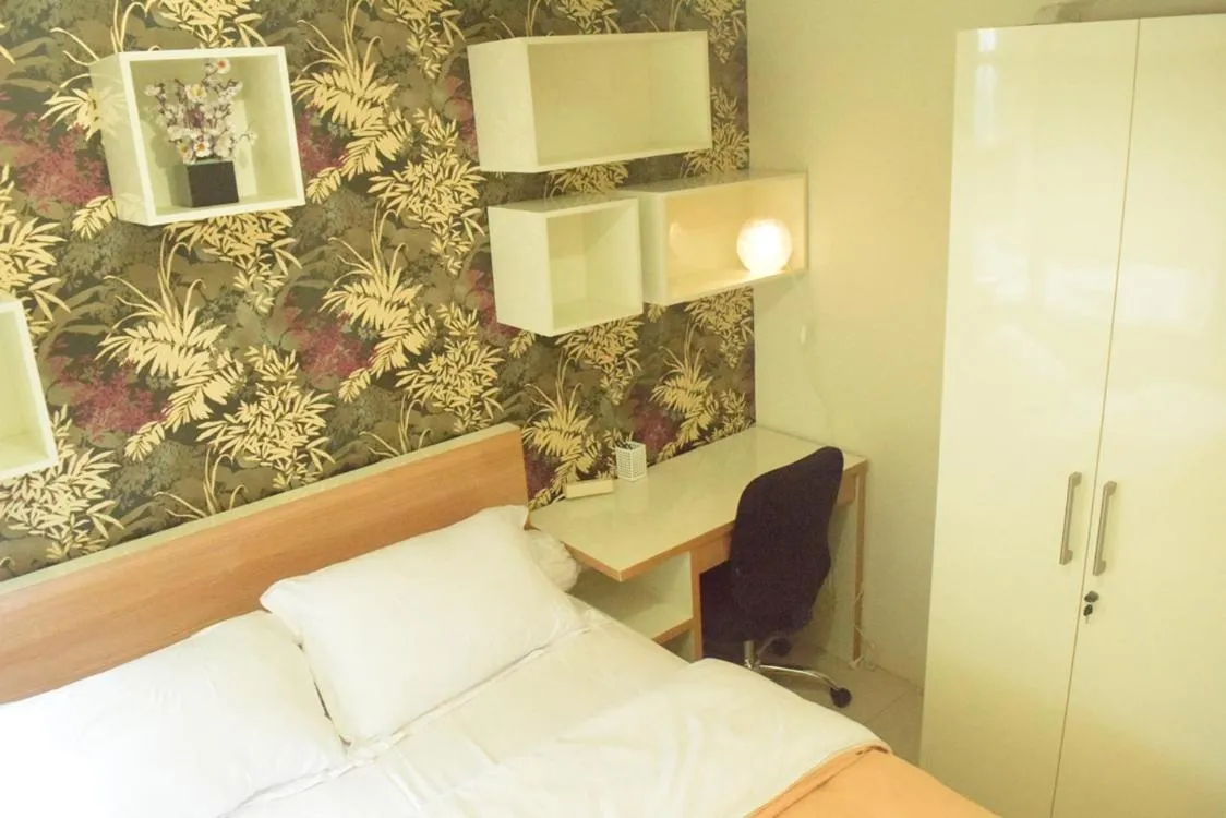 Decorative detail, Bed in Pakubuwono Terrace Apartment