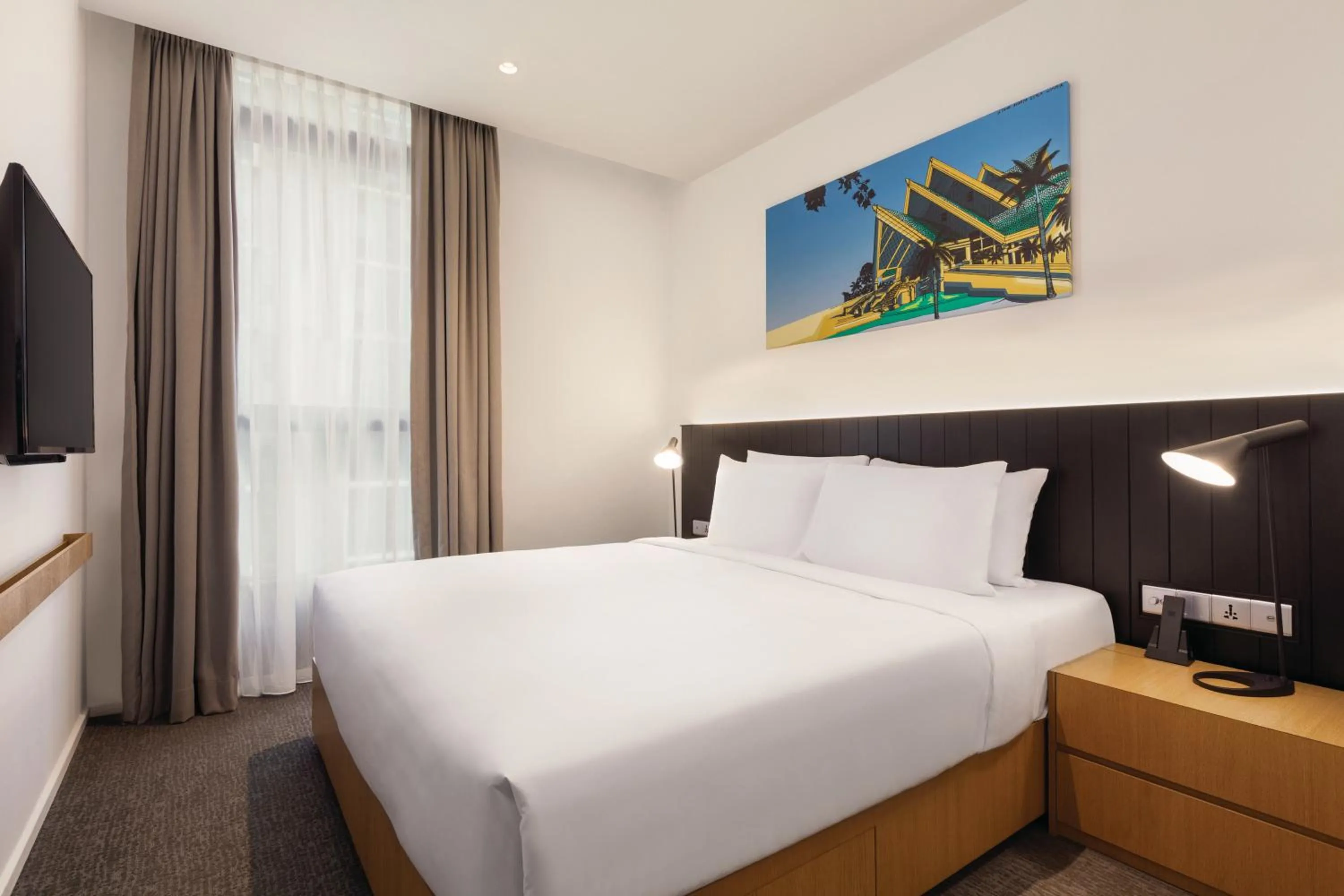 Bedroom, Bed in Hyatt House Kuala Lumpur, Mont Kiara