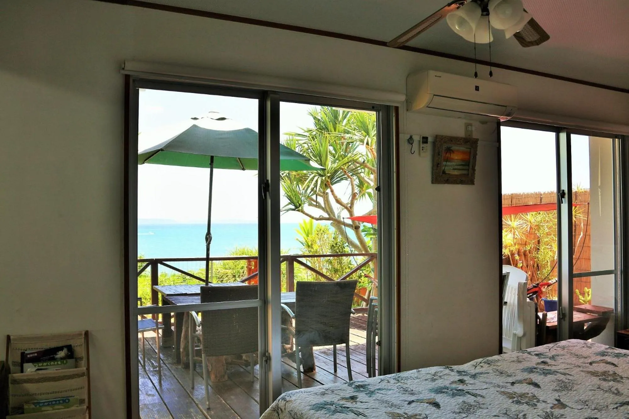 Sea view, Bed in Pension Umi no soba