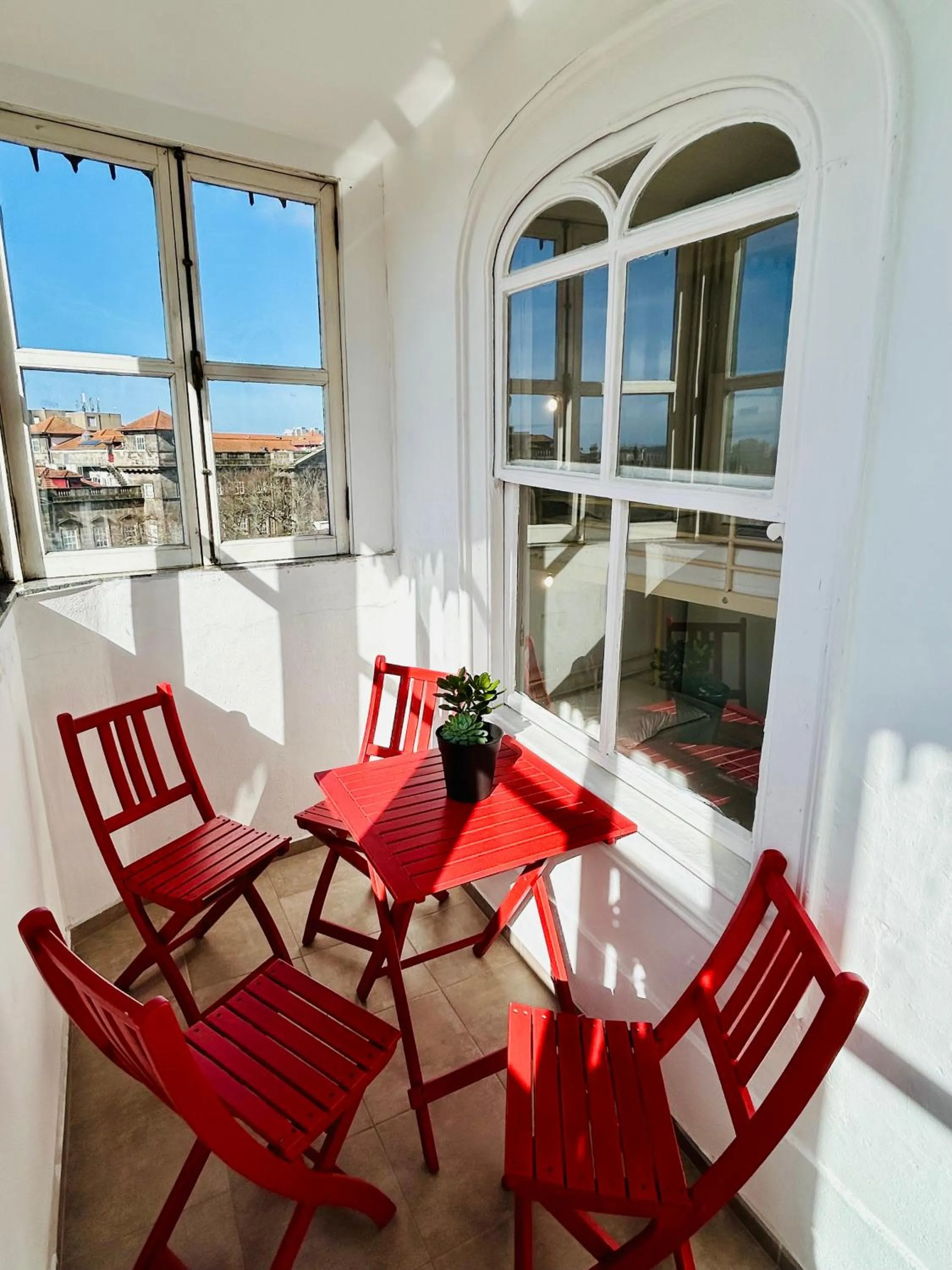 Balcony/Terrace in Porto Wine Hostel