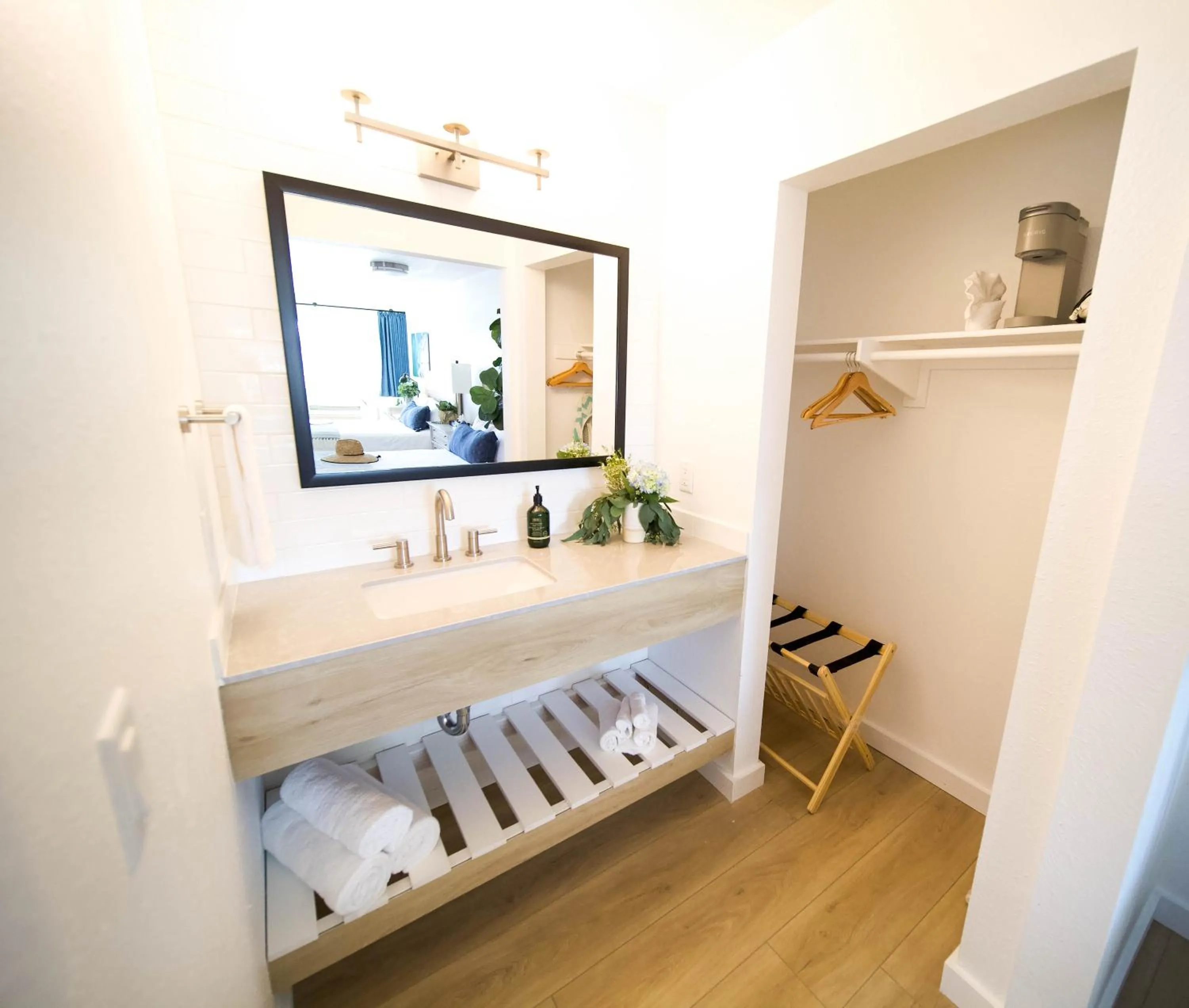 Bed in The Surfbreak Hotel