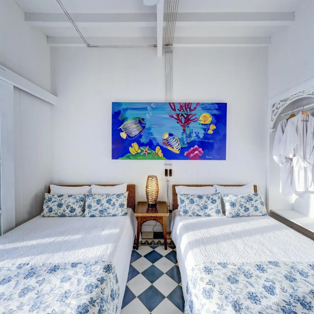 Bed in Hotel Agua Azul Beach Resort