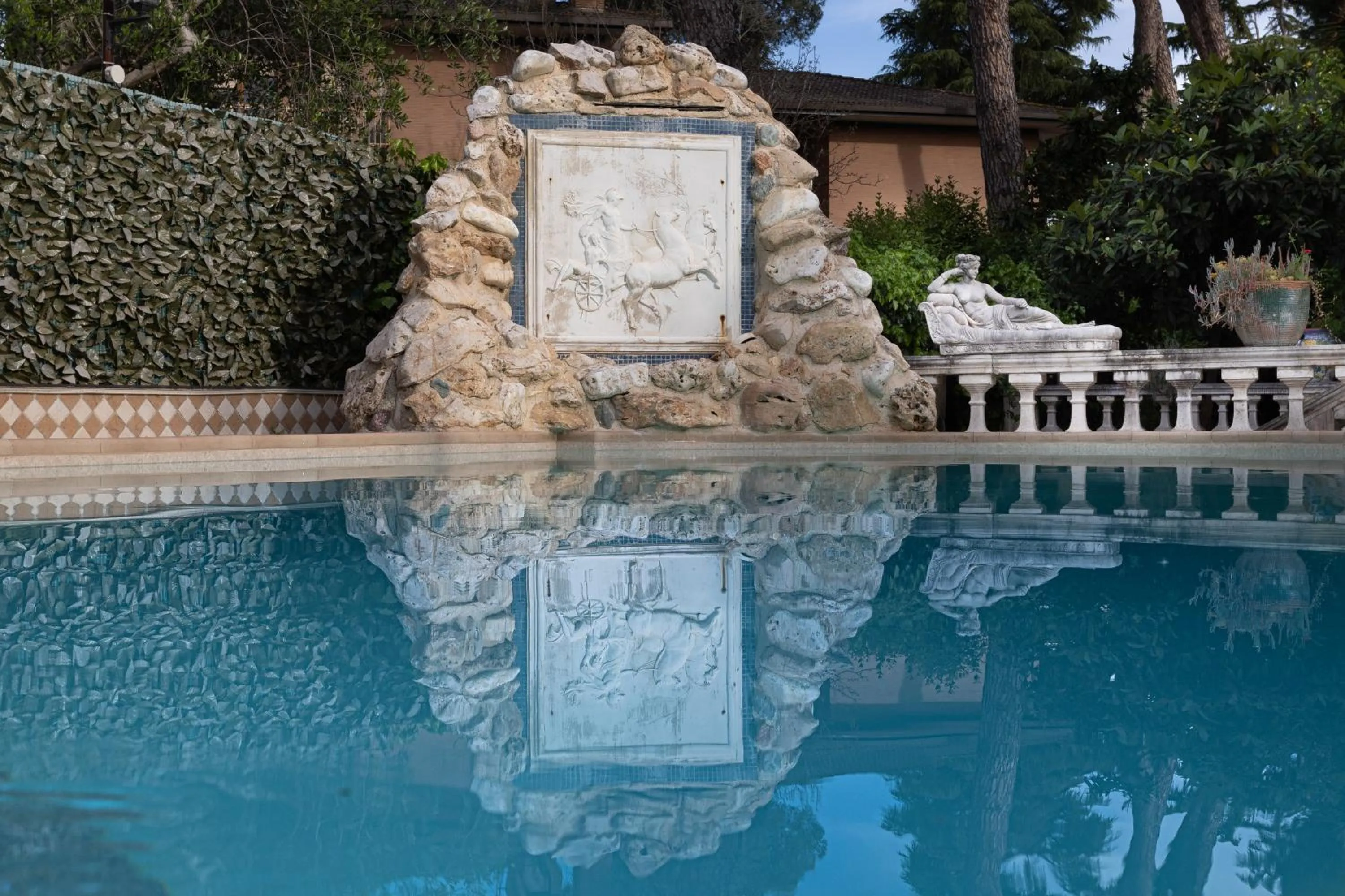 Pool view in Casa Romana