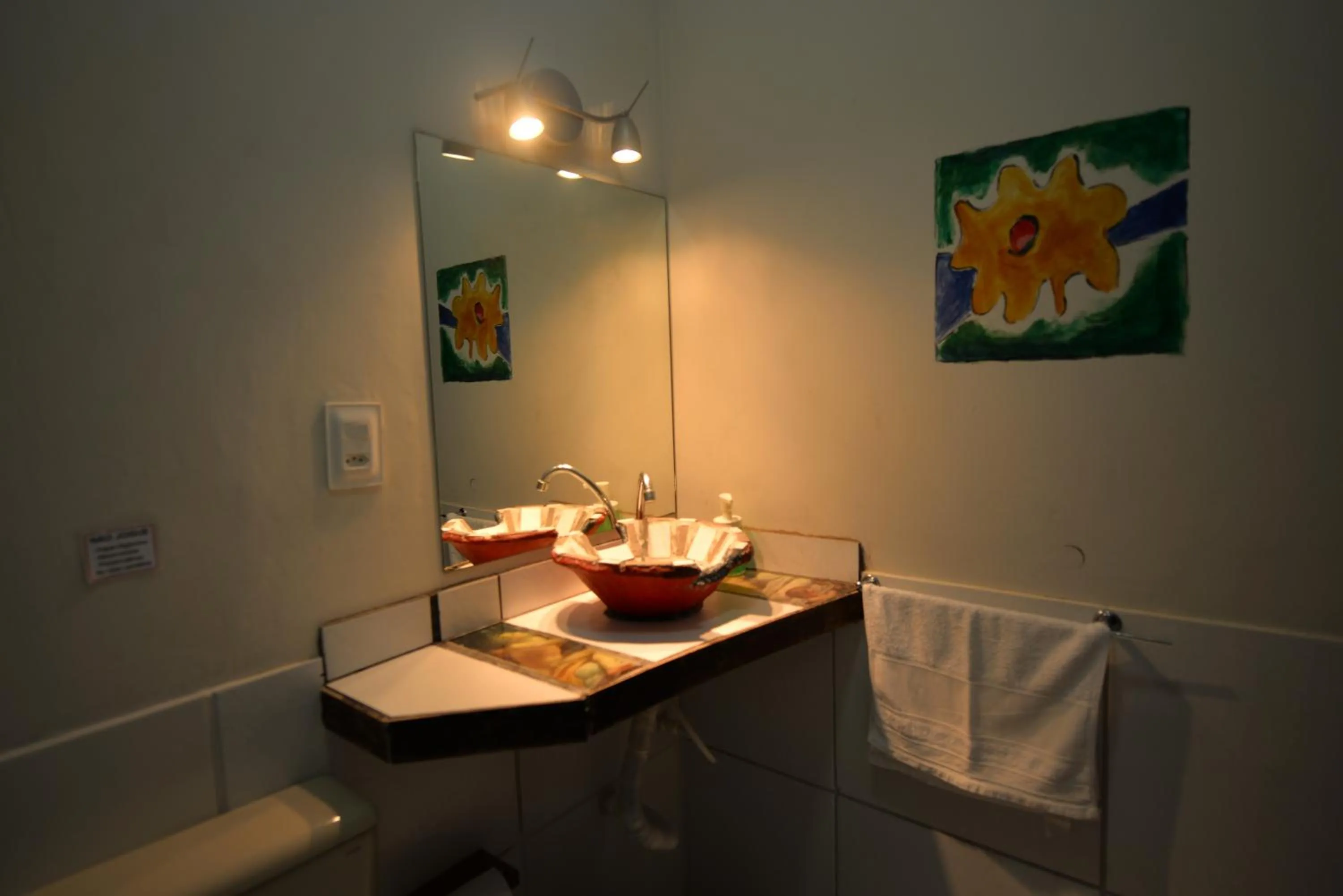 Bathroom in Pousada do Gunga