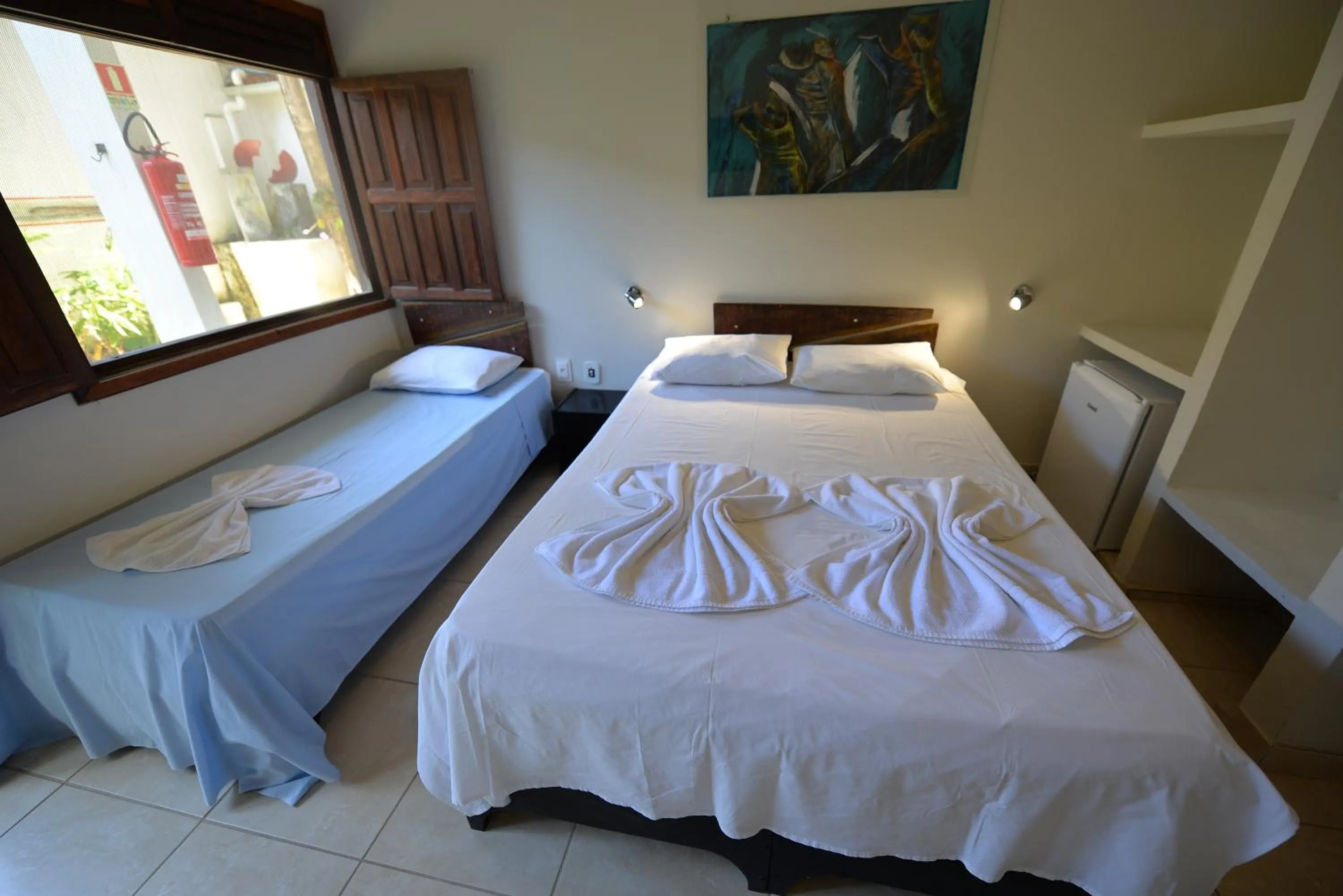 Bed in Pousada do Gunga