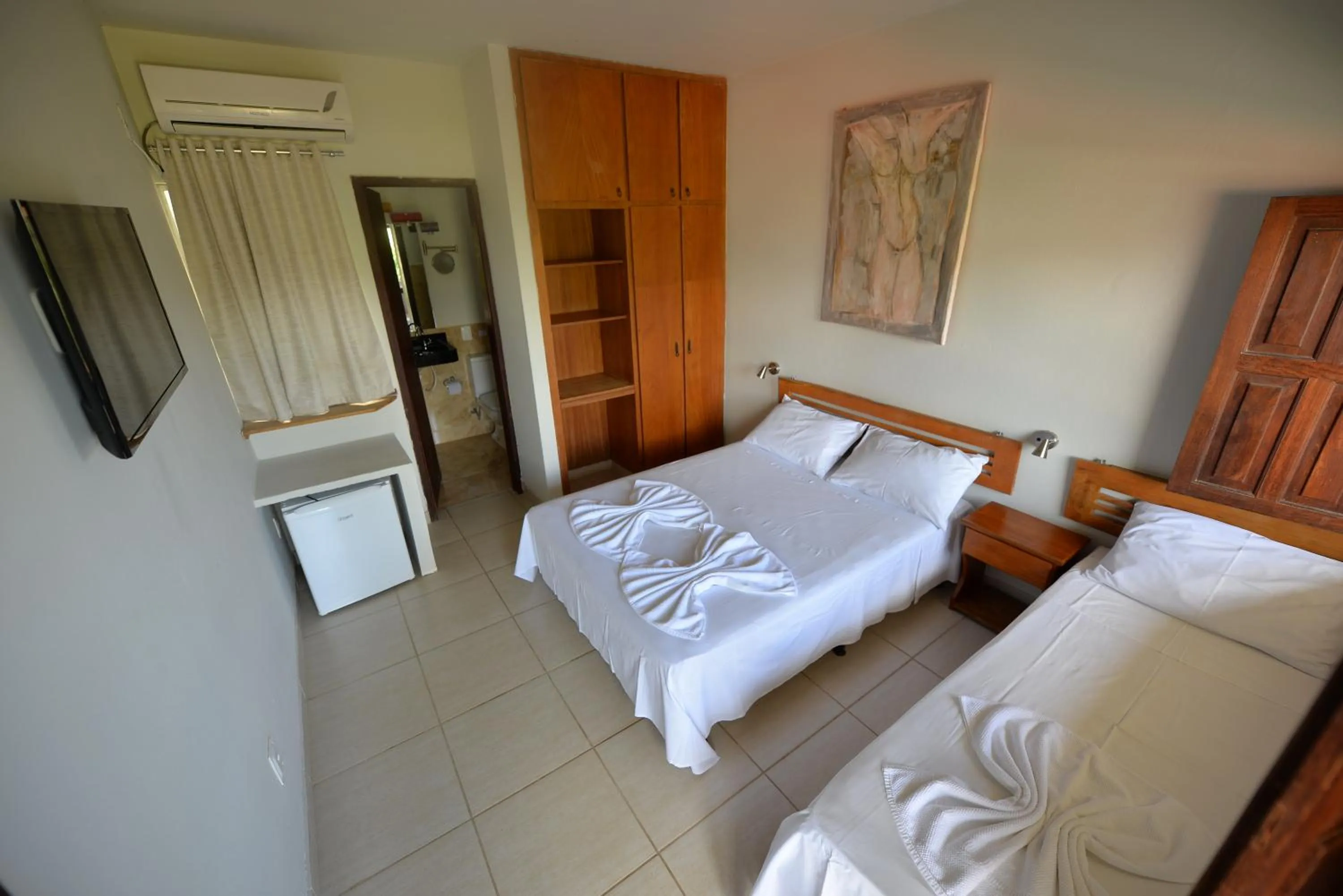 Bed in Pousada do Gunga