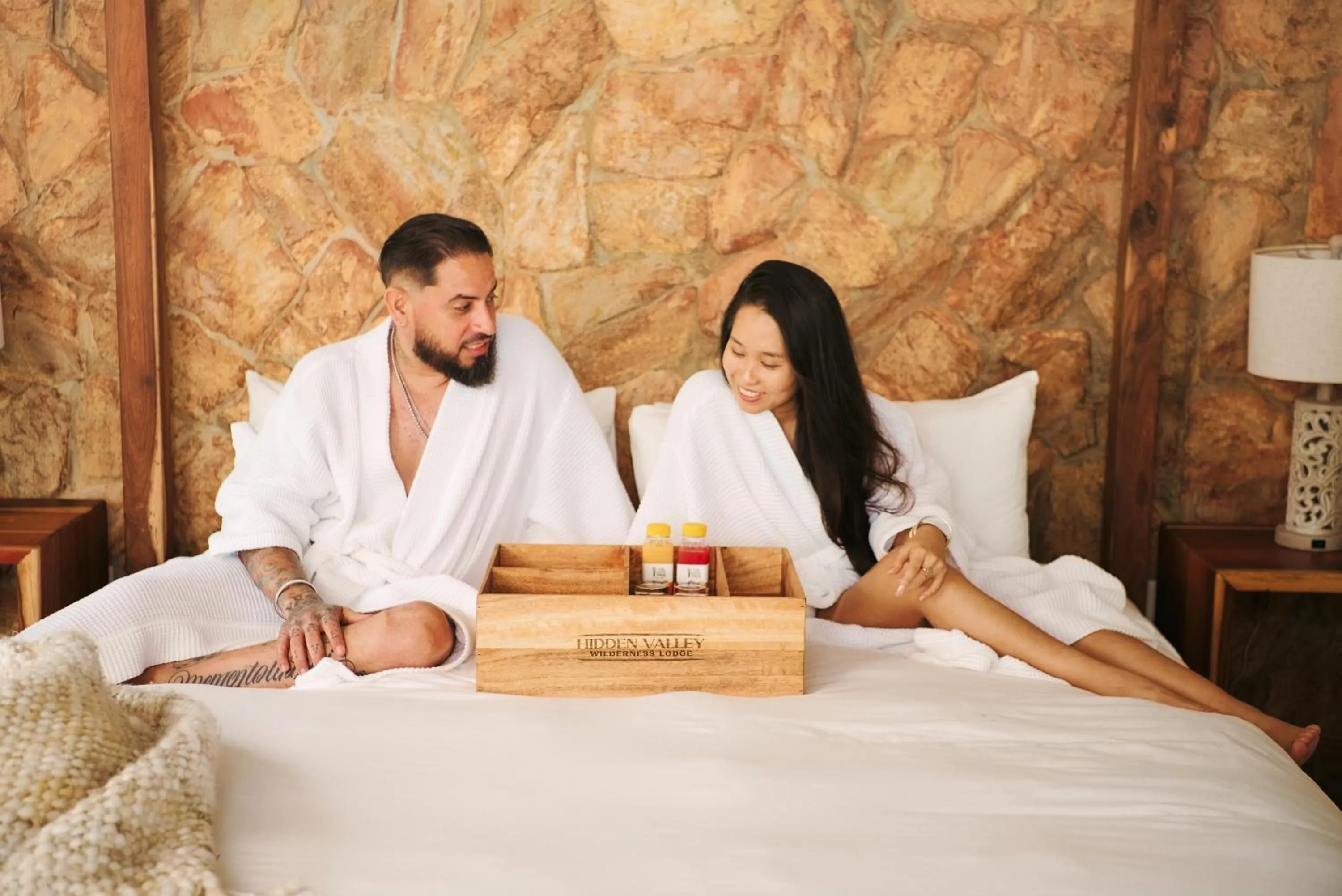 Bed in Hidden Valley Wilderness Lodge