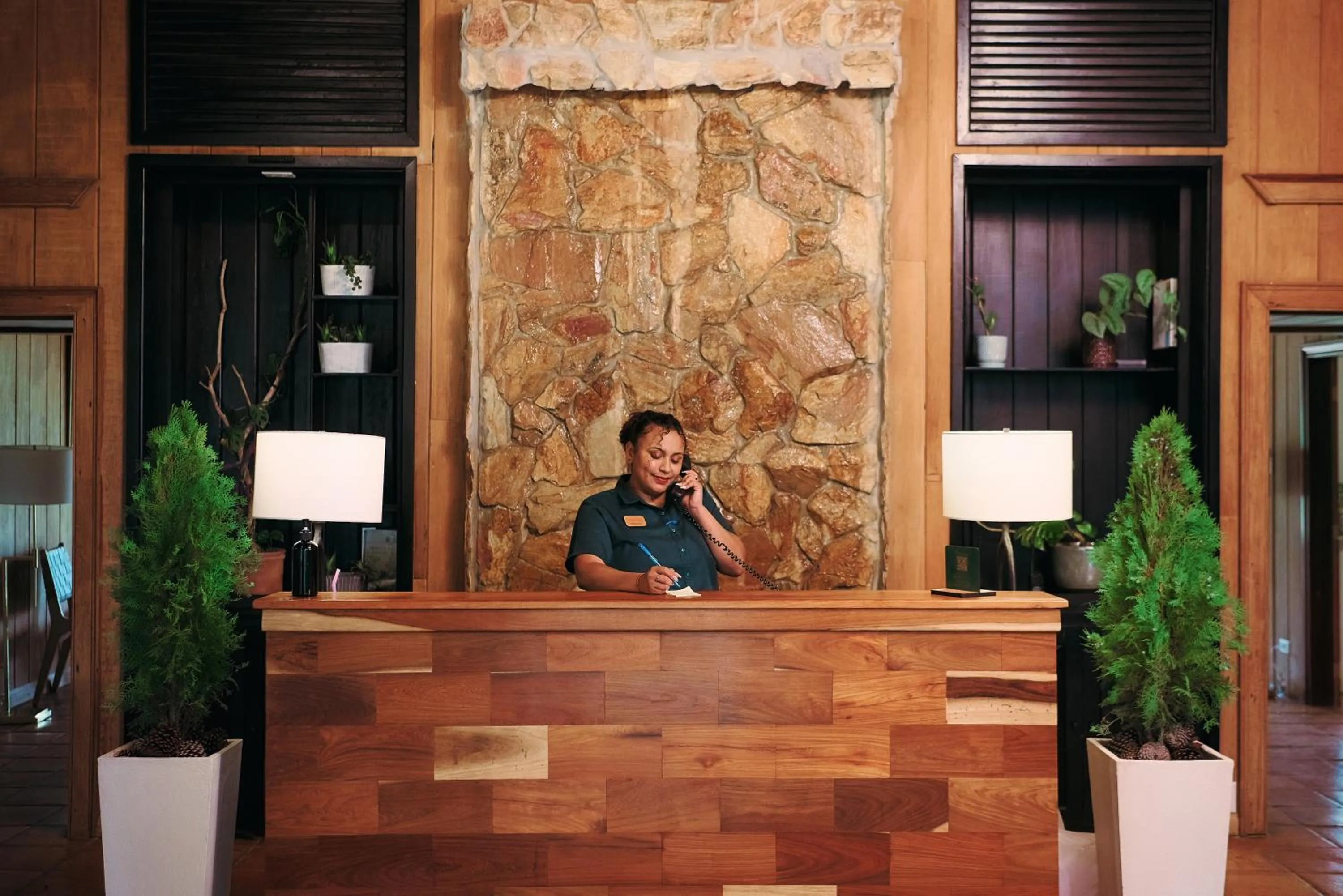 Staff in Hidden Valley Wilderness Lodge