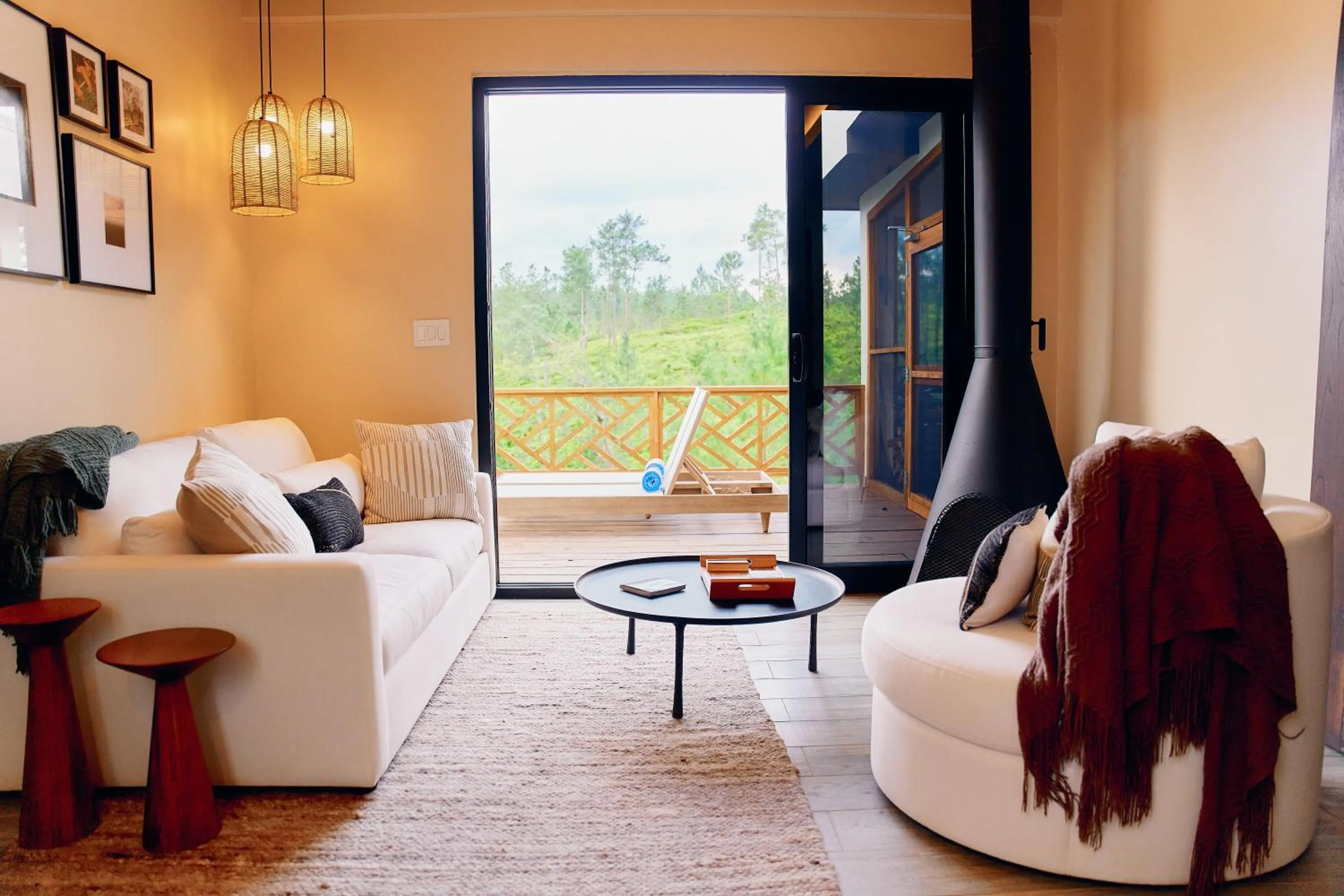 Living room in Hidden Valley Wilderness Lodge