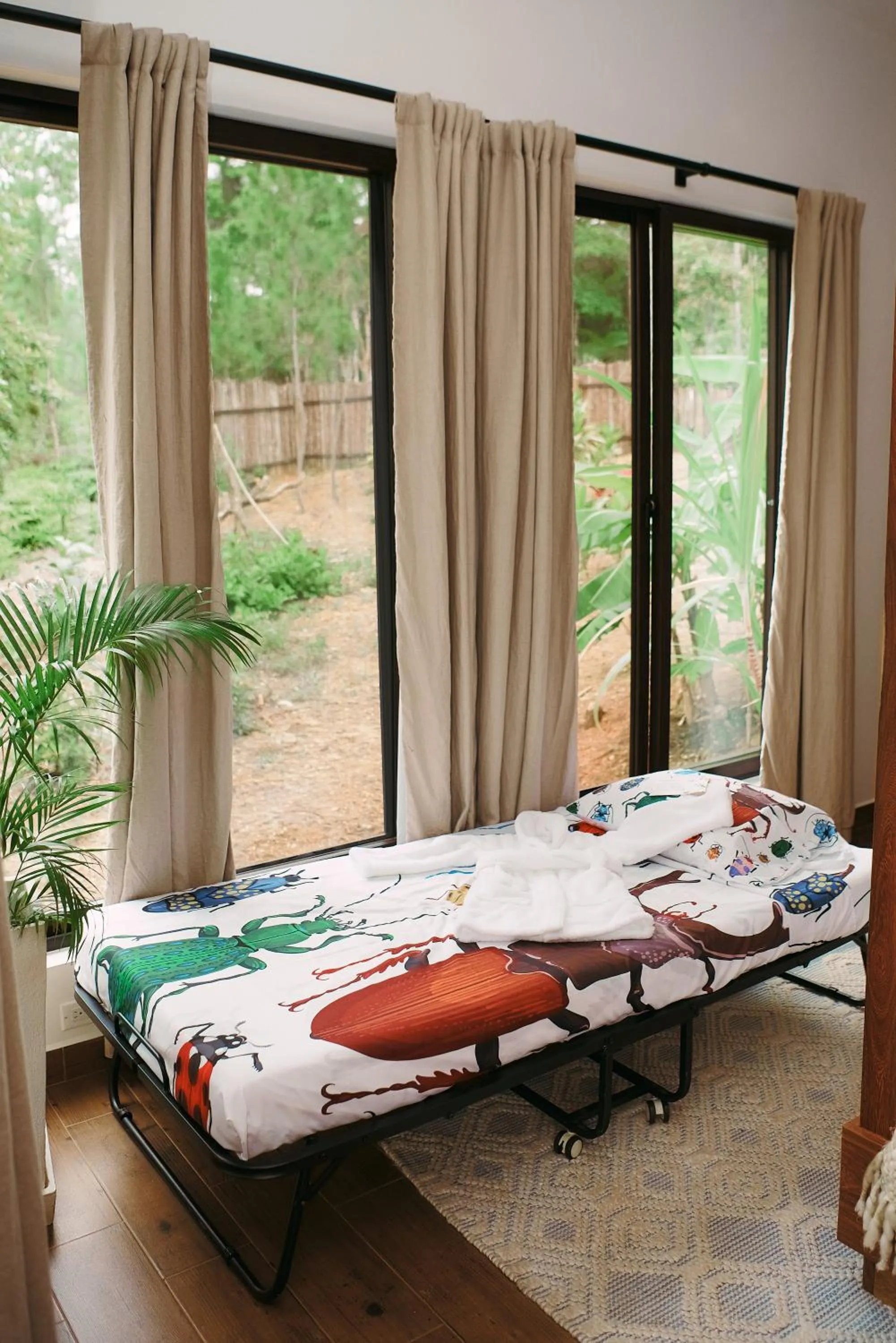 Bed in Hidden Valley Wilderness Lodge