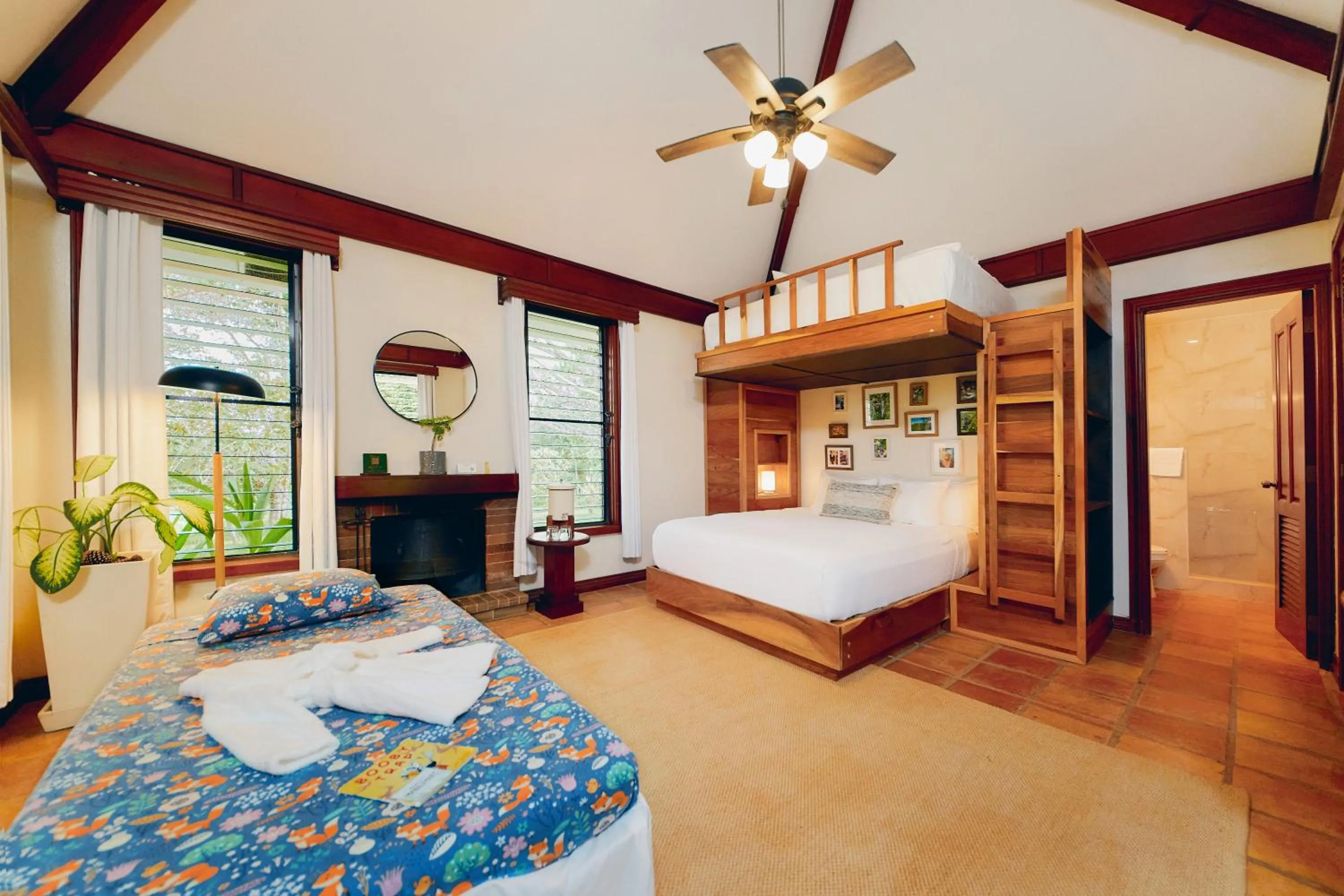 Bed in Hidden Valley Wilderness Lodge