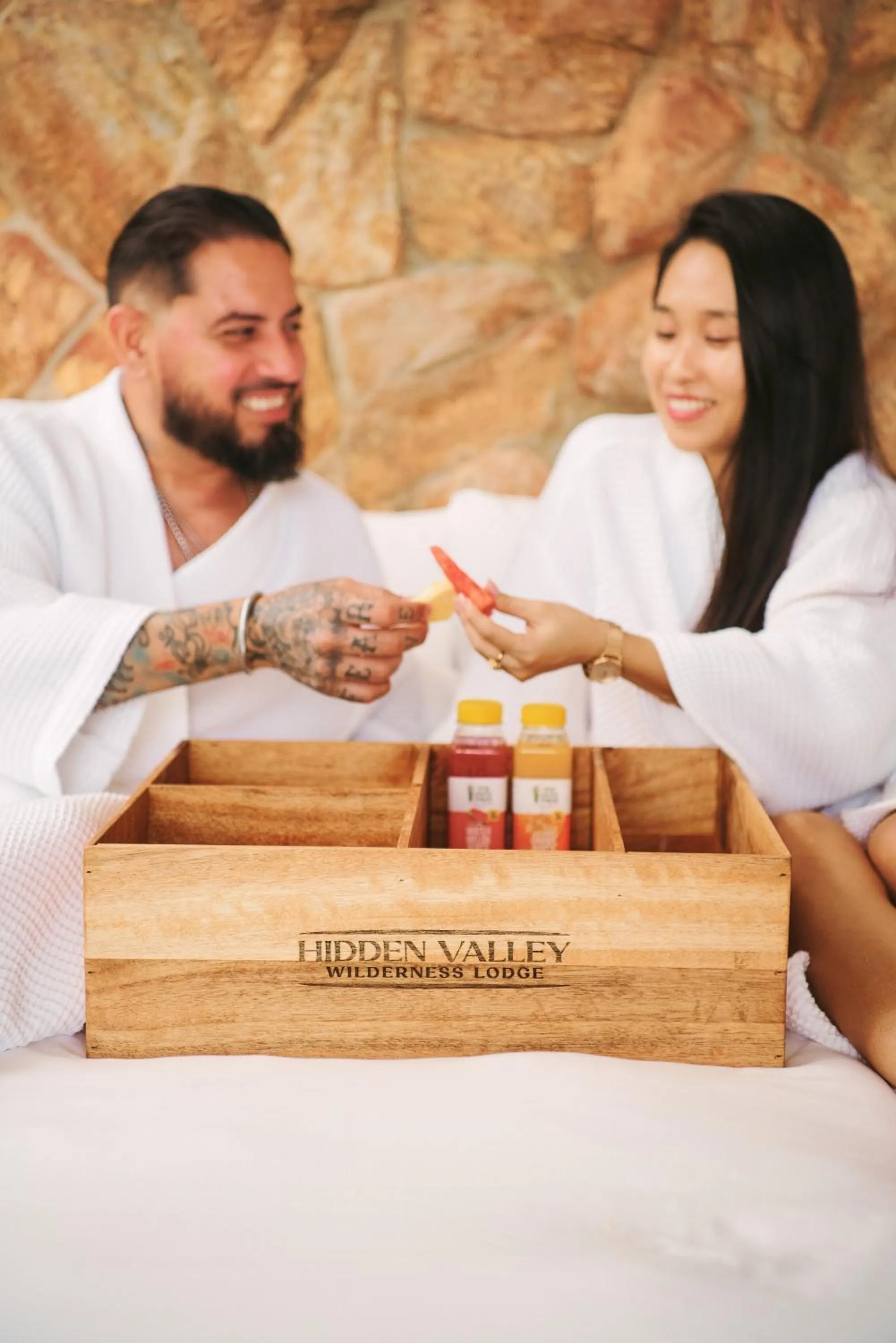 Bed in Hidden Valley Wilderness Lodge