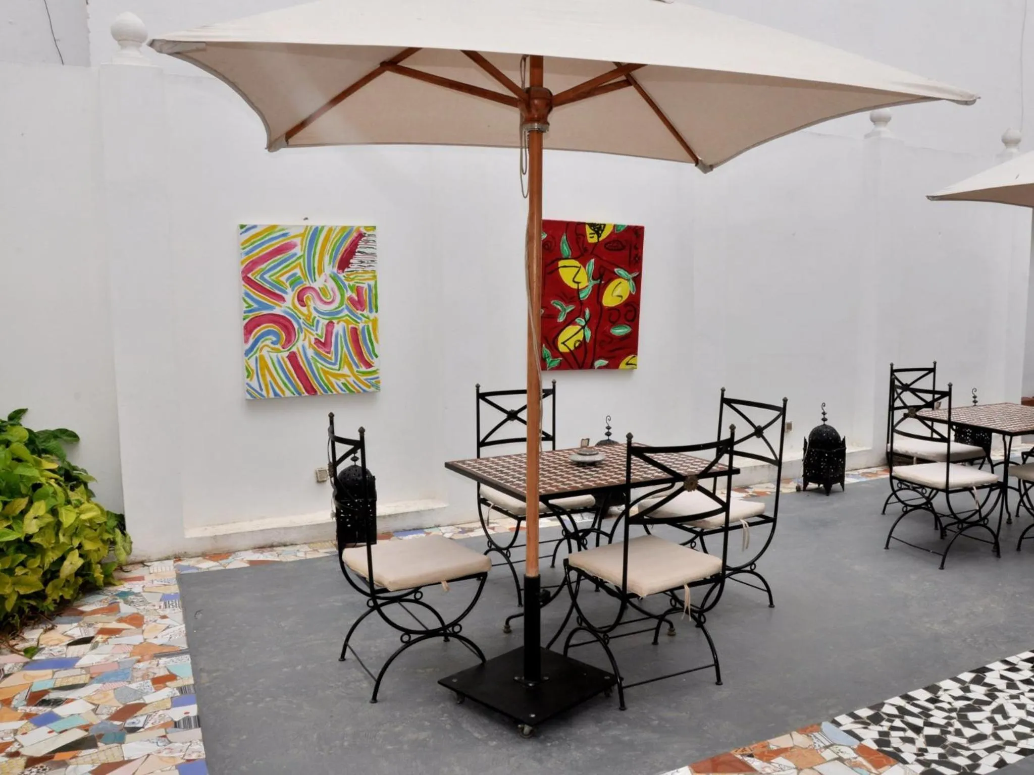 Seating area in Hotel Blanco Riad