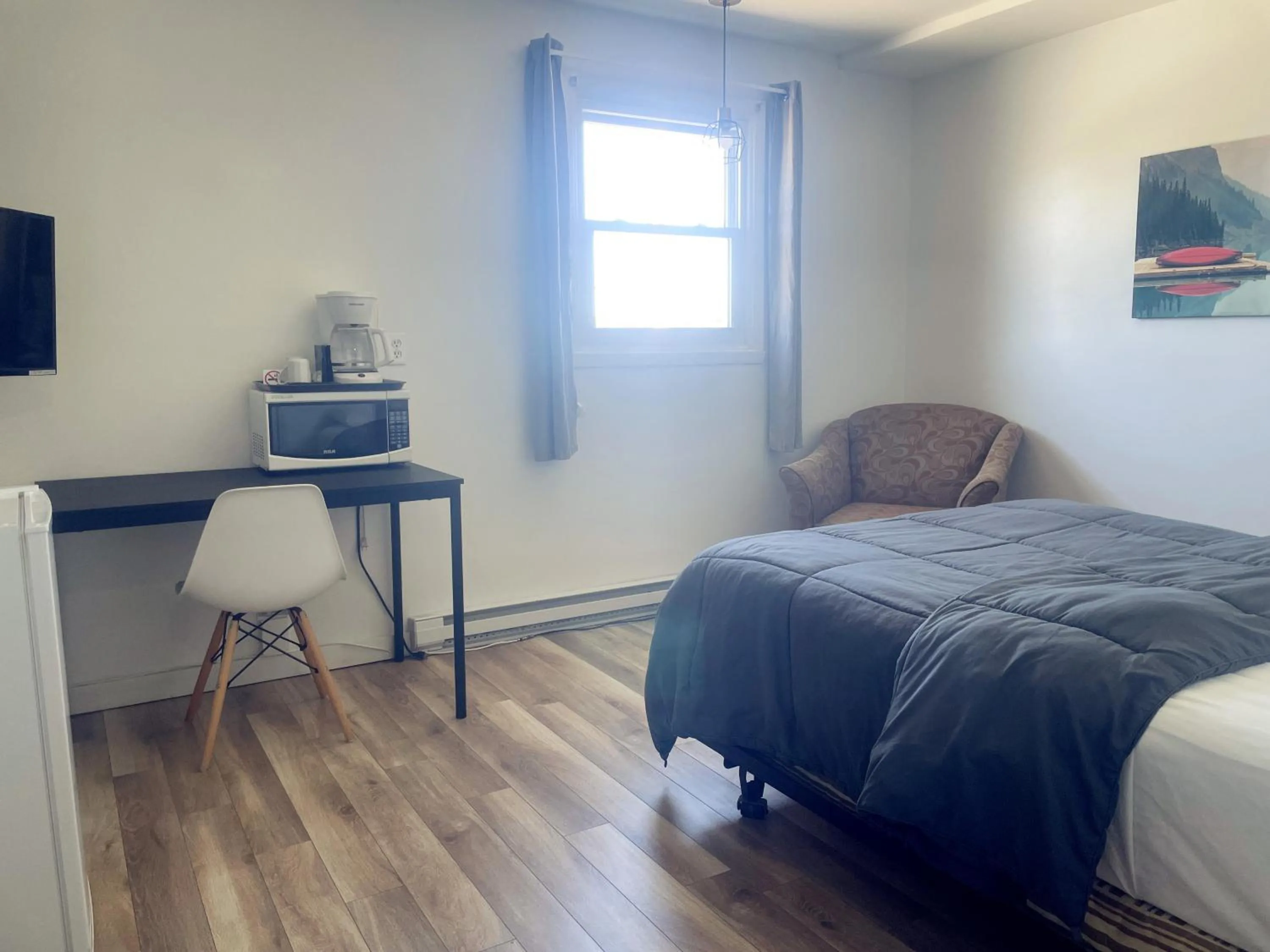 Bed in Motel Grande Ile