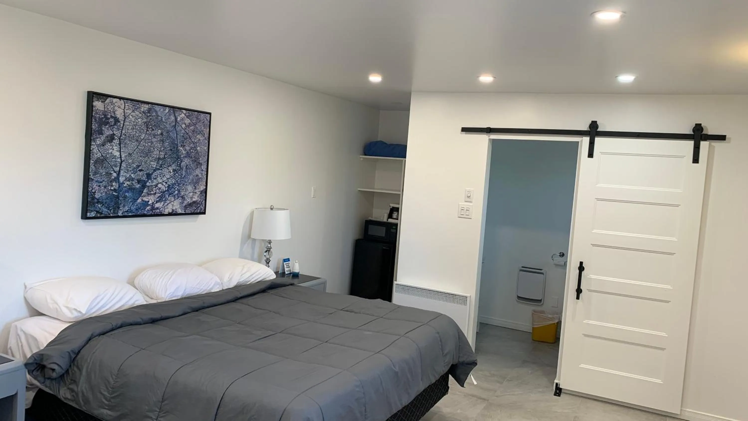 Bed in Motel Grande Ile