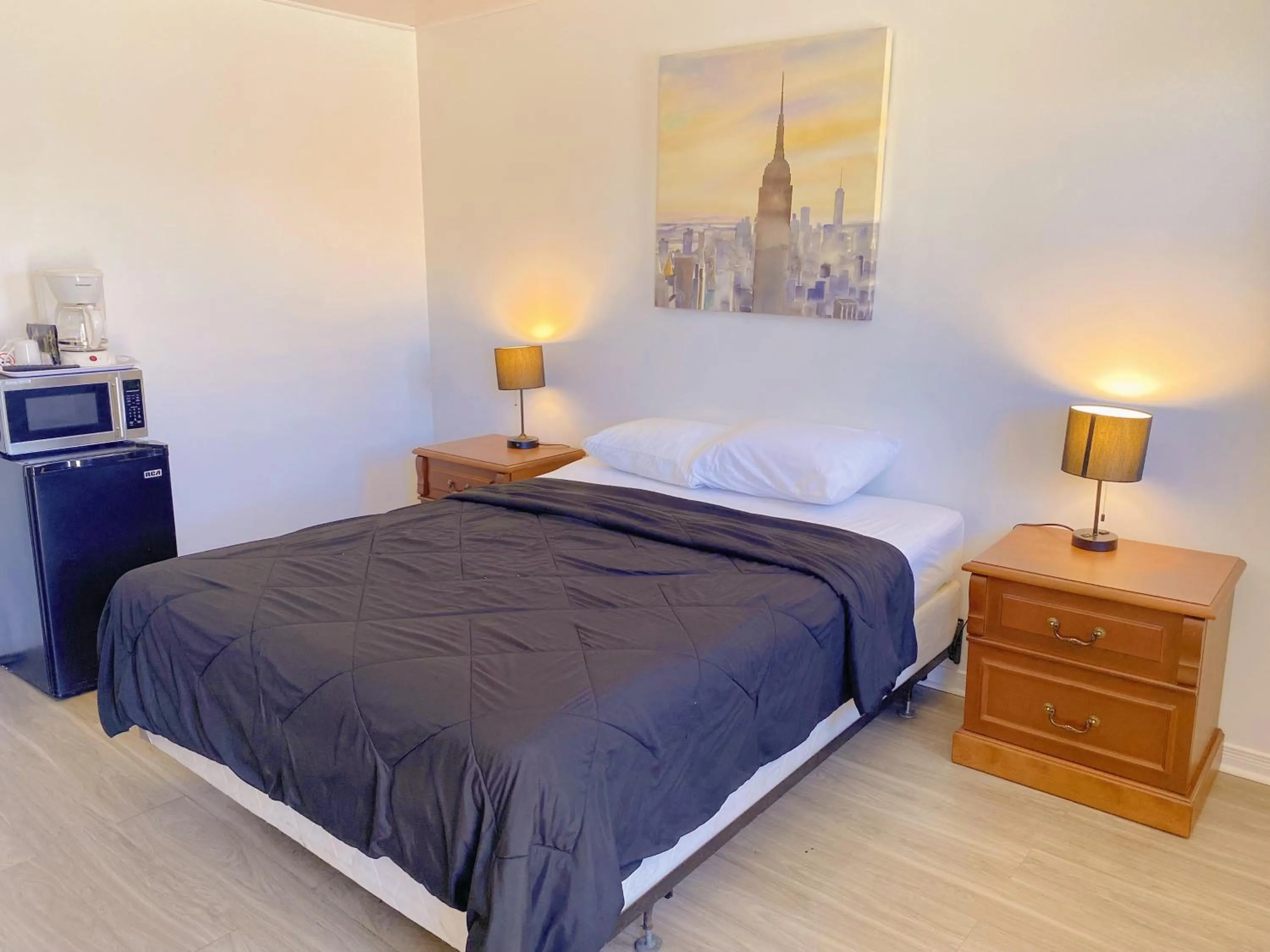 Bed in Motel Grande Ile