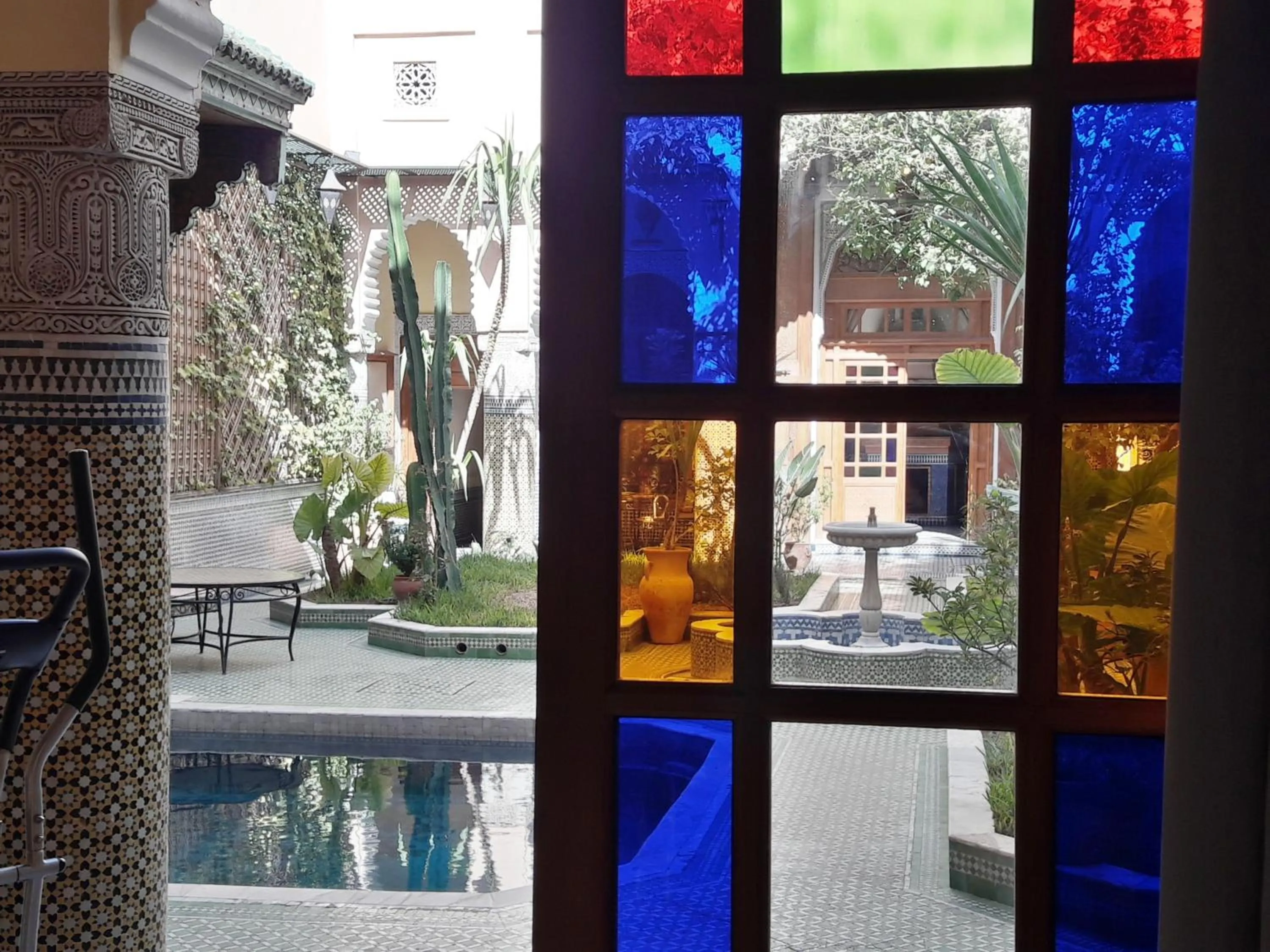 Pool view in Riad Jaouhara