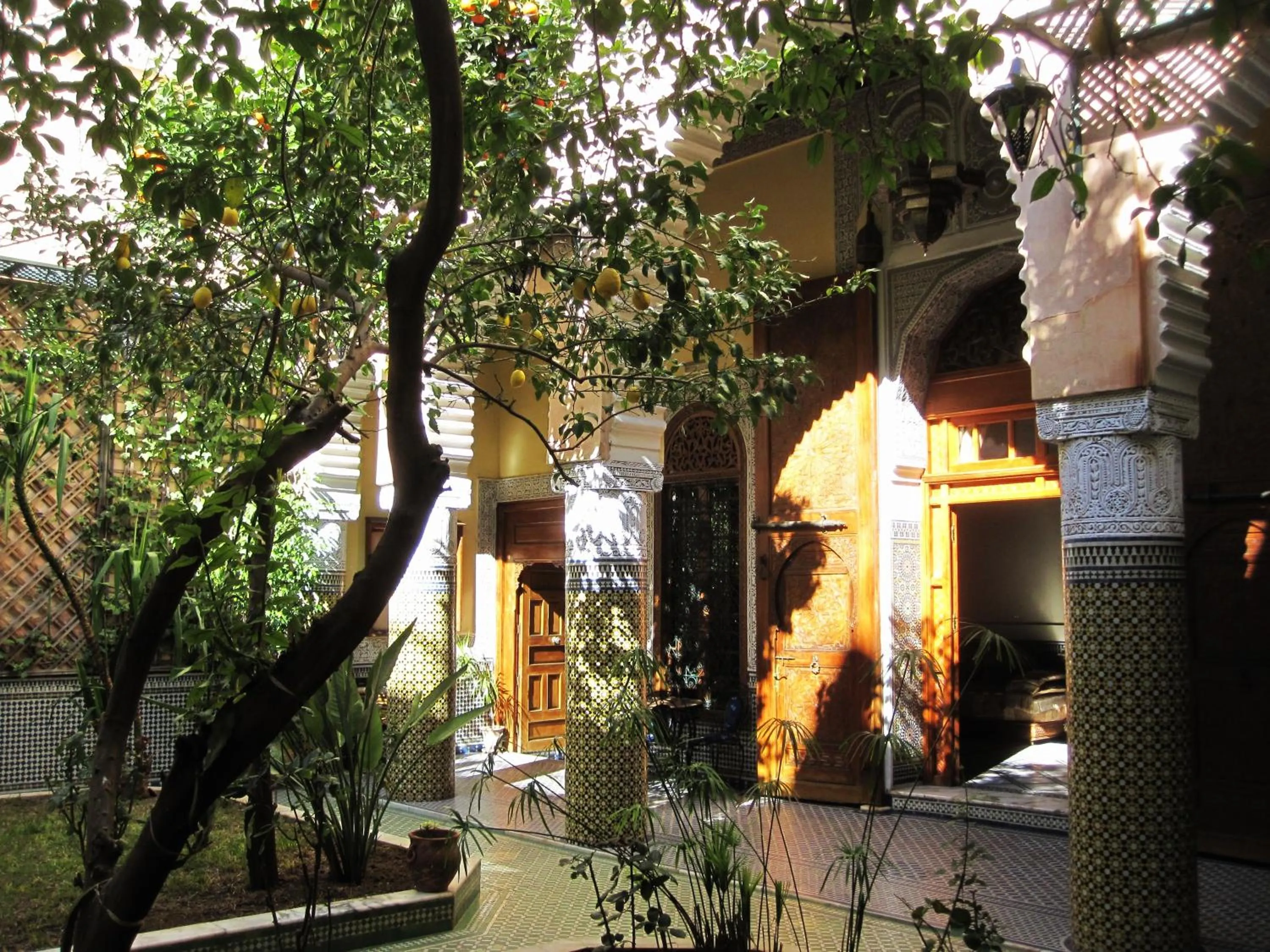 Communal lounge/ TV room in Riad Jaouhara