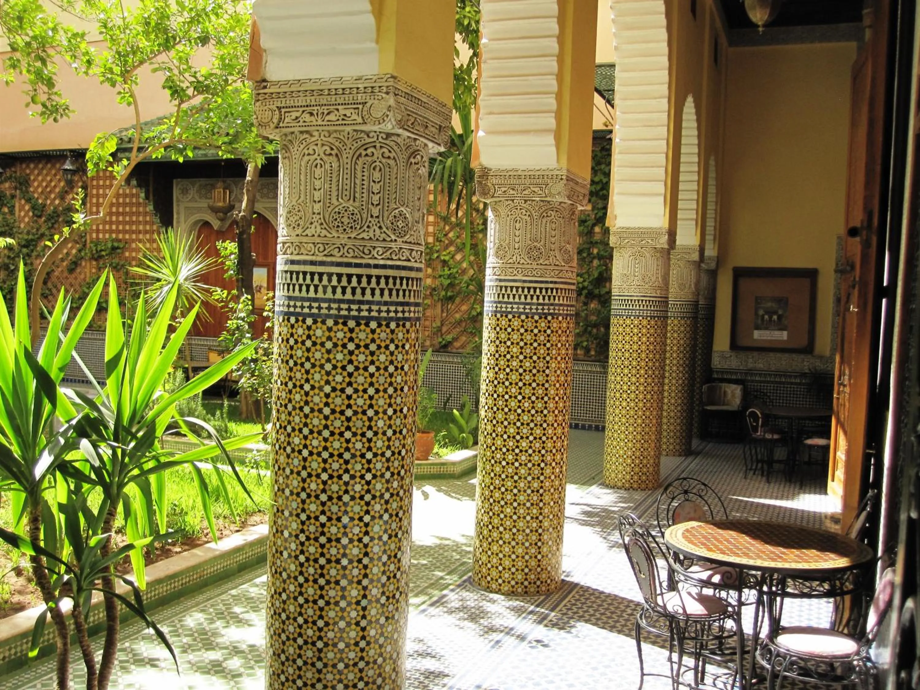 Garden view in Riad Jaouhara