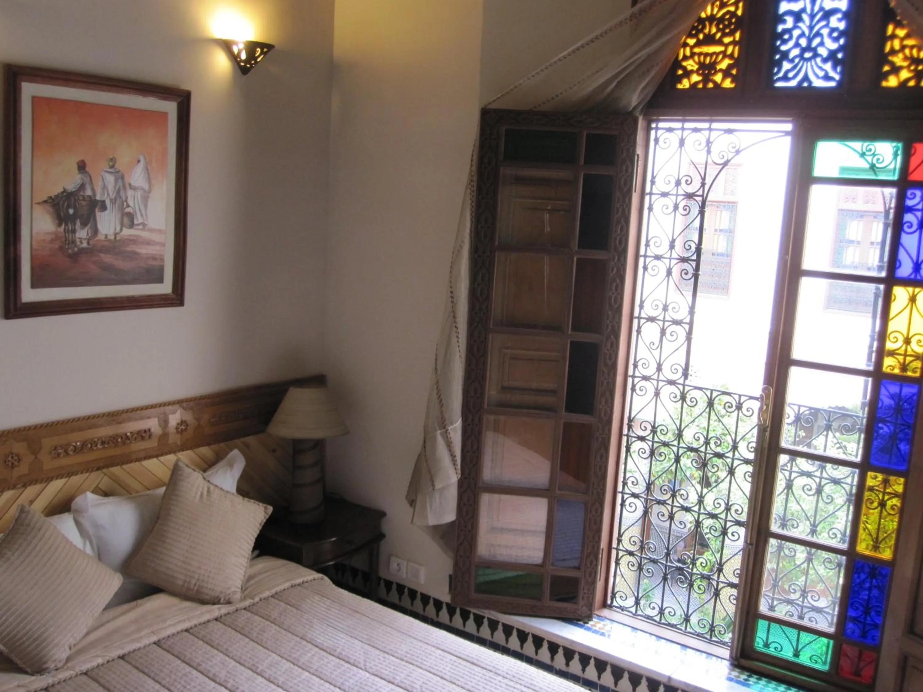 Garden view, Bed in Riad Jaouhara