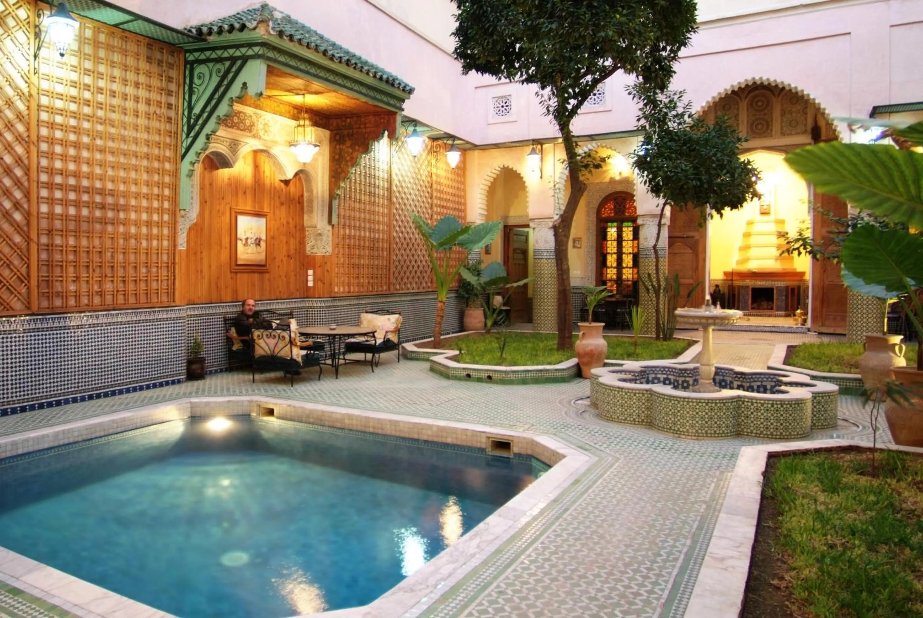 Garden view in Riad Jaouhara