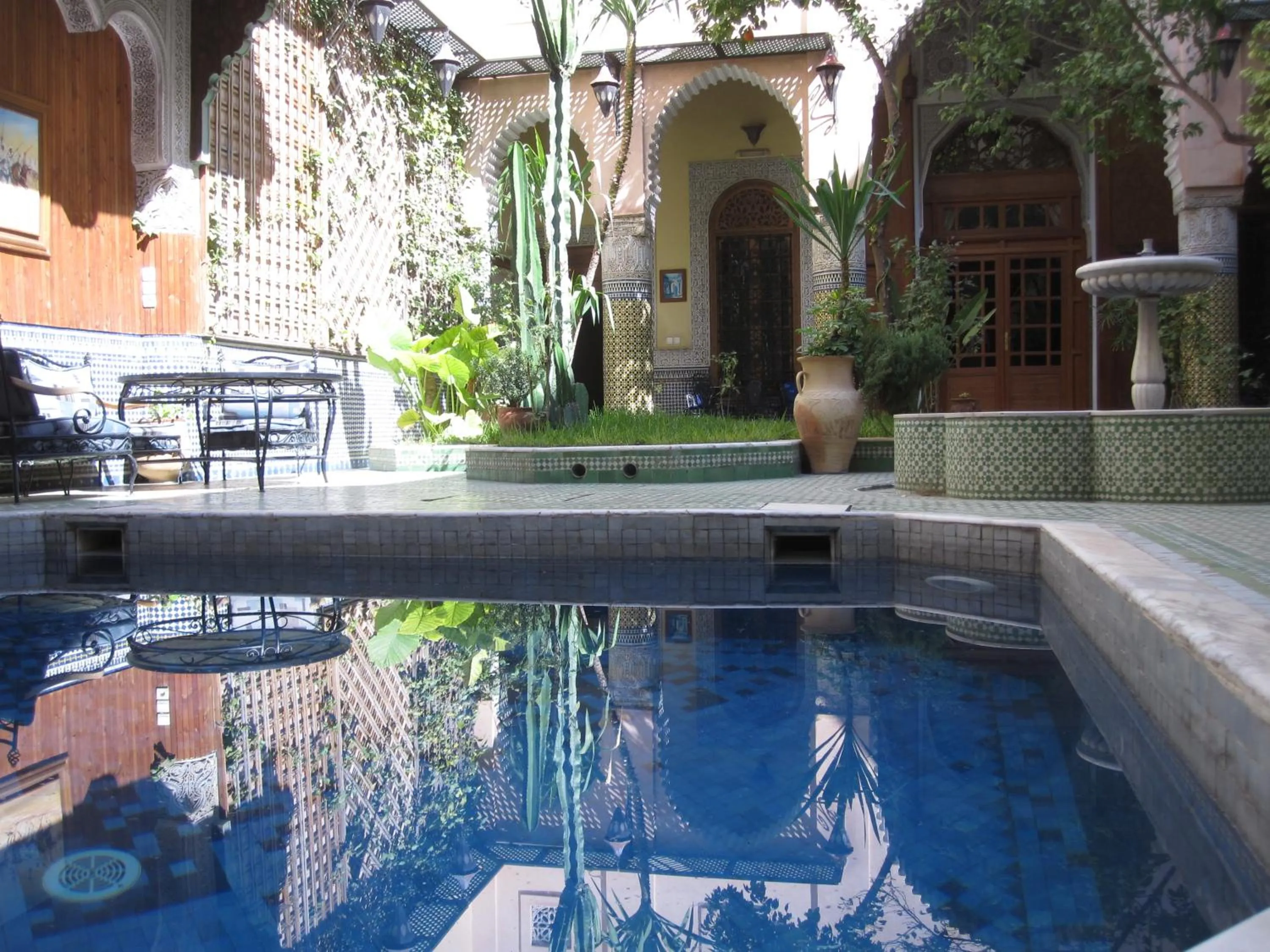 Pool view in Riad Jaouhara