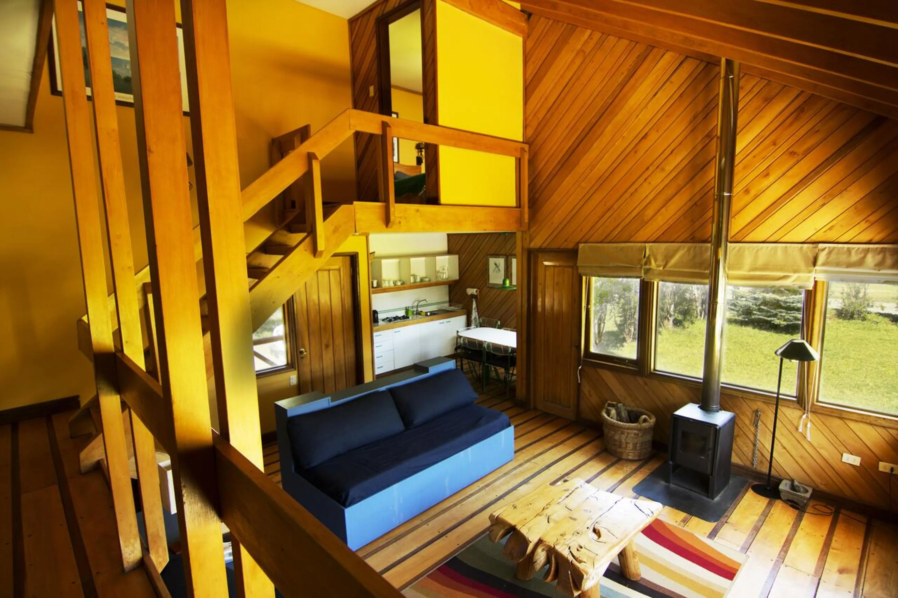 Seating area, Bed in Yelcho en la Patagonia