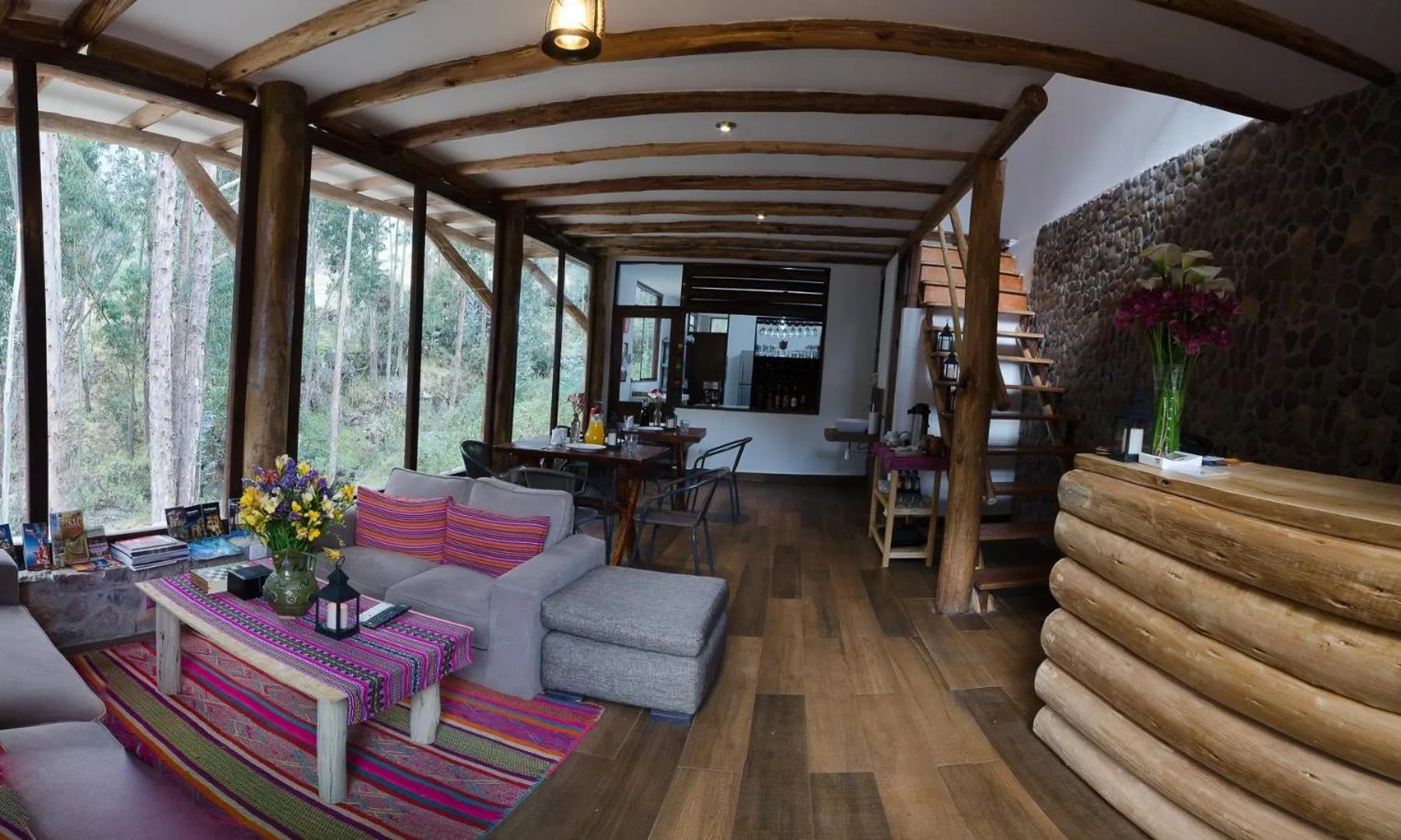 Lobby or reception in Bamboo Lodge Sacred Valley