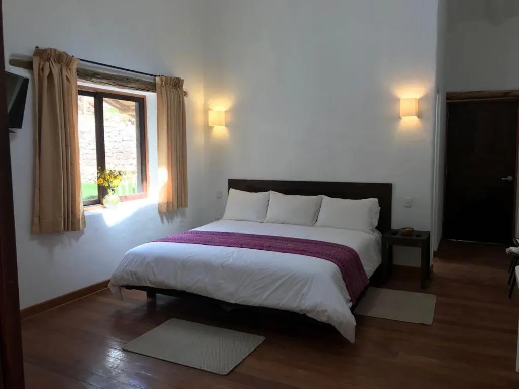 Bed in Bamboo Lodge Sacred Valley