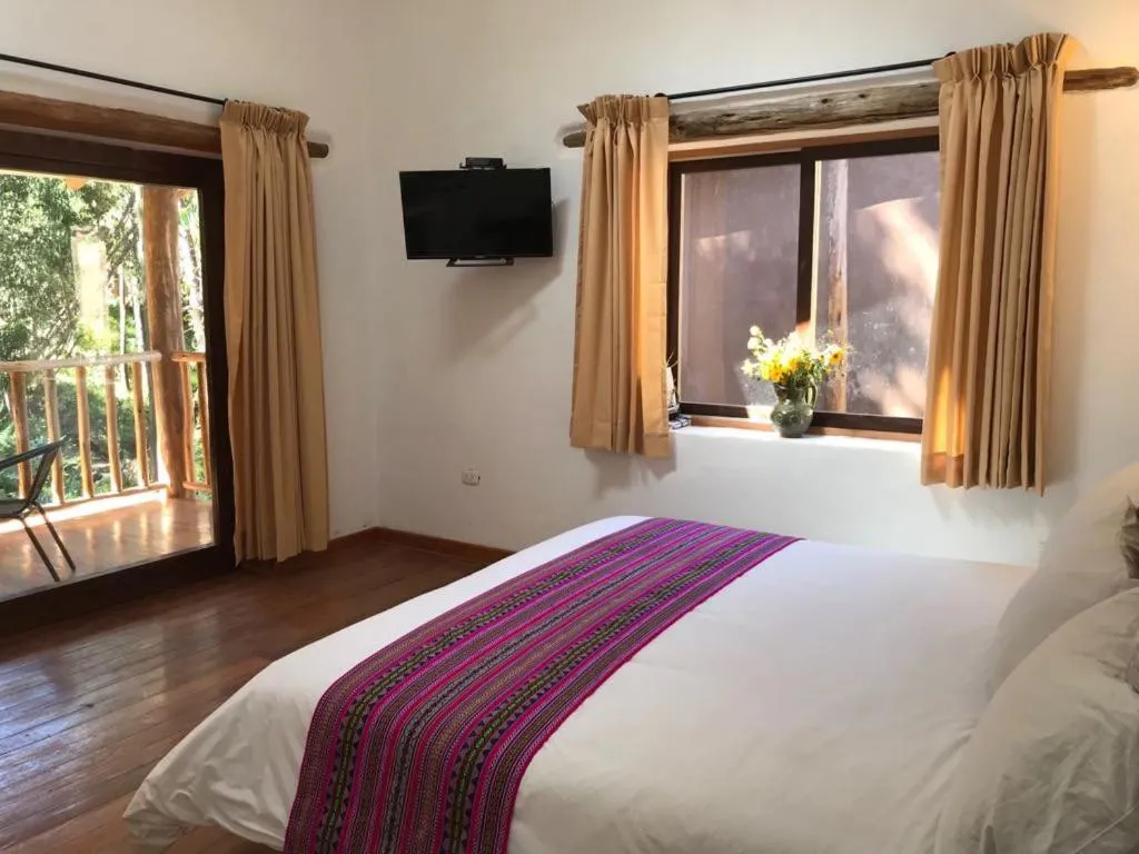 Bed in Bamboo Lodge Sacred Valley