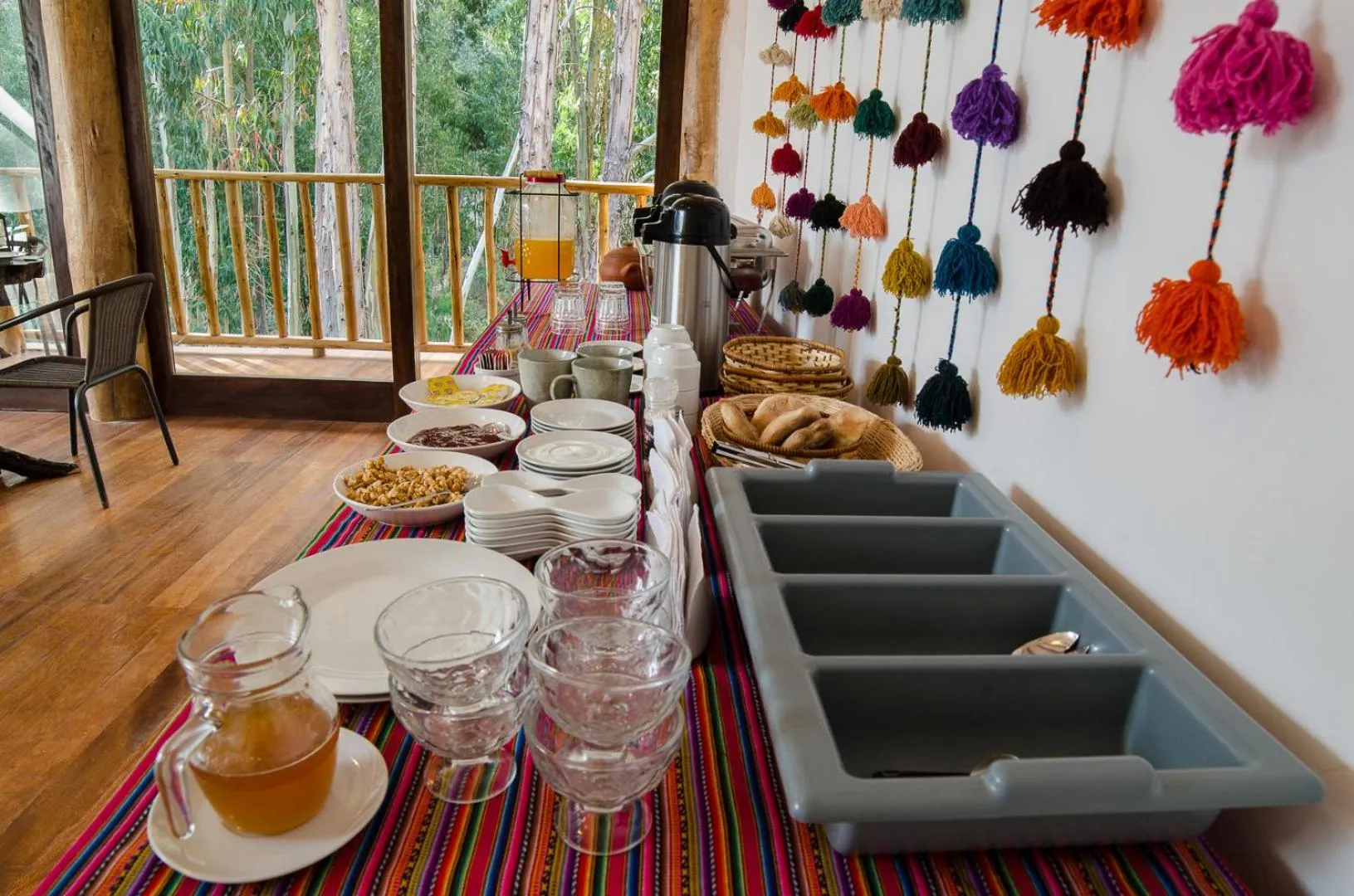 Breakfast in Bamboo Lodge Sacred Valley