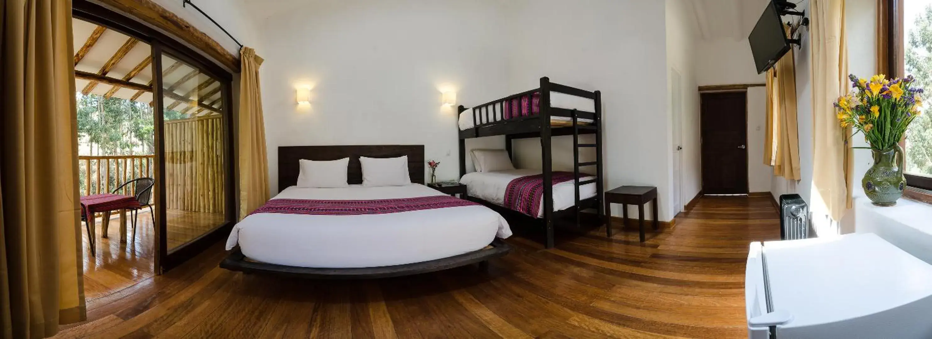 Quadruple Room with Terrace in Bamboo Lodge Sacred Valley Quadruple Room with Terrace in Bamboo Lodge Sacred Valley