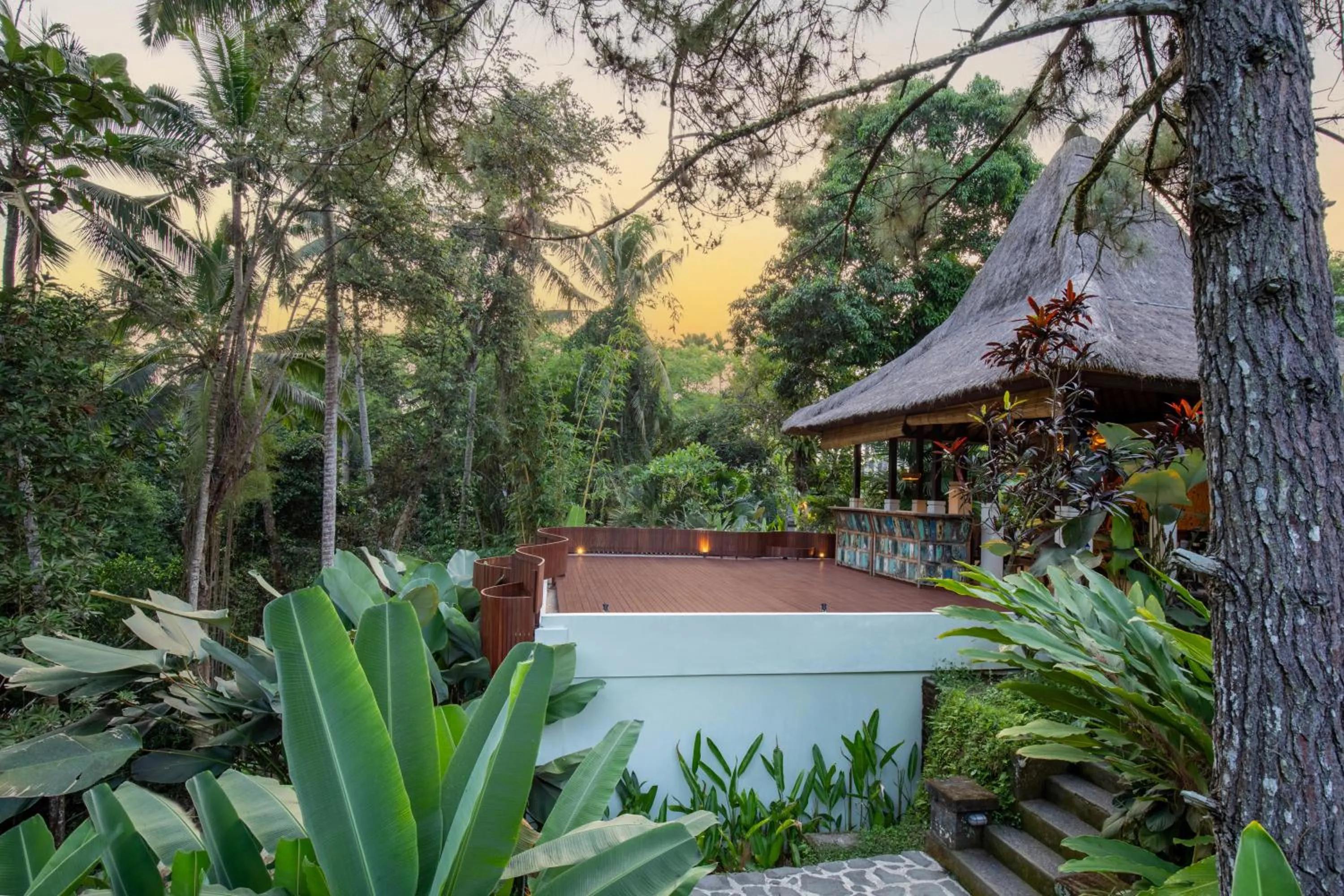 Lounge or bar in Suara Air Luxury Villa Ubud