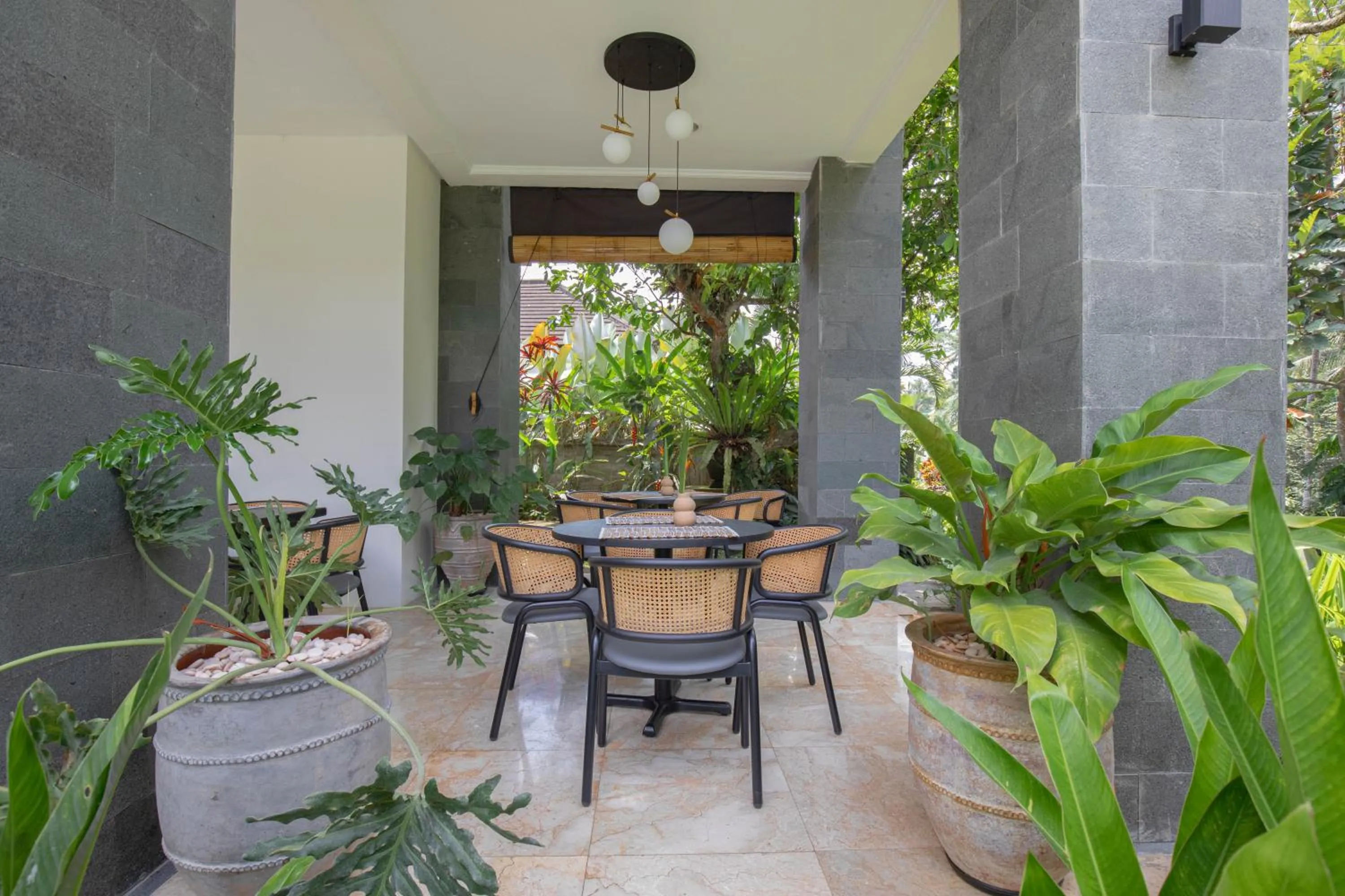 Dining area in Suara Air Luxury Villa Ubud