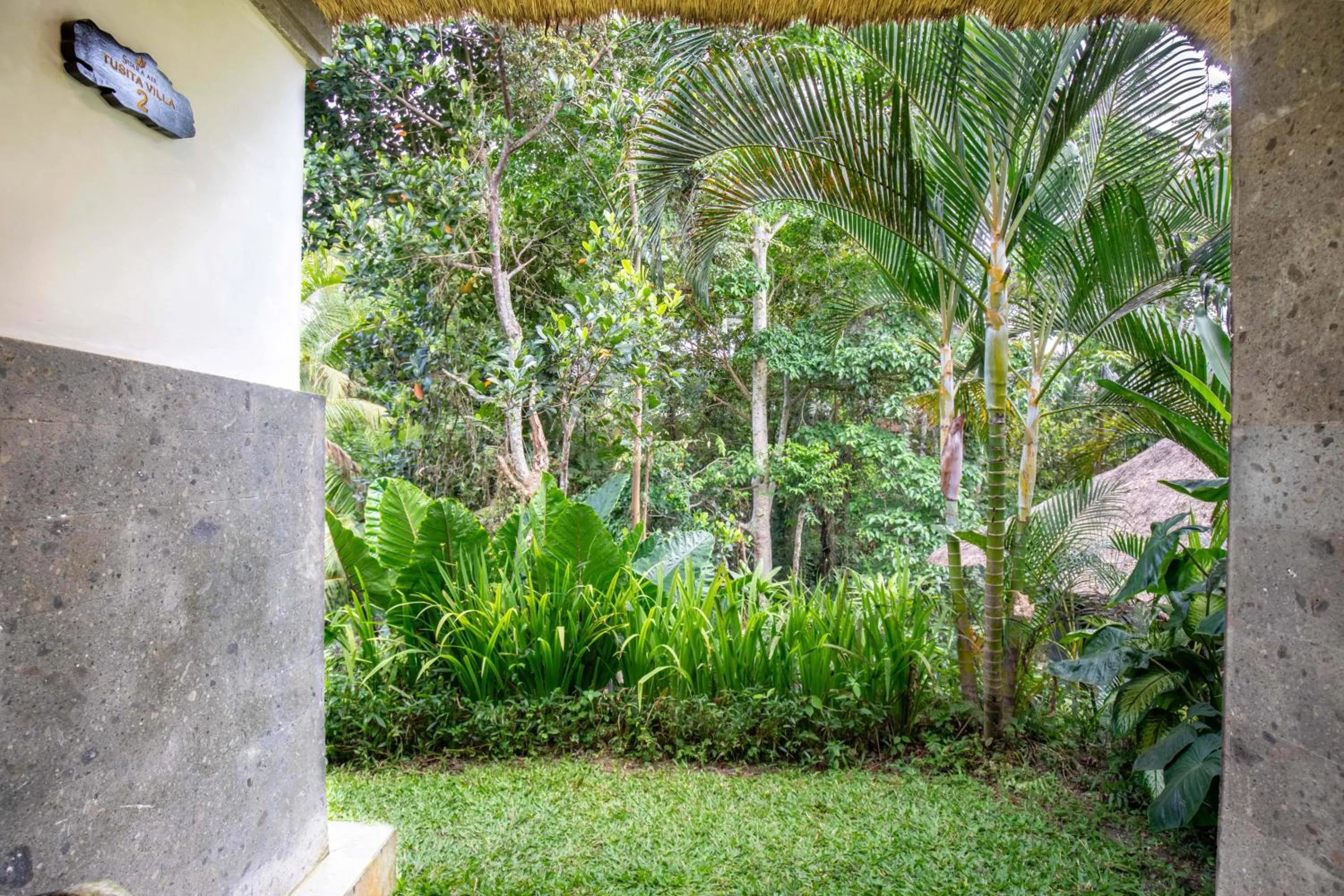 Garden view in Suara Air Luxury Villa Ubud