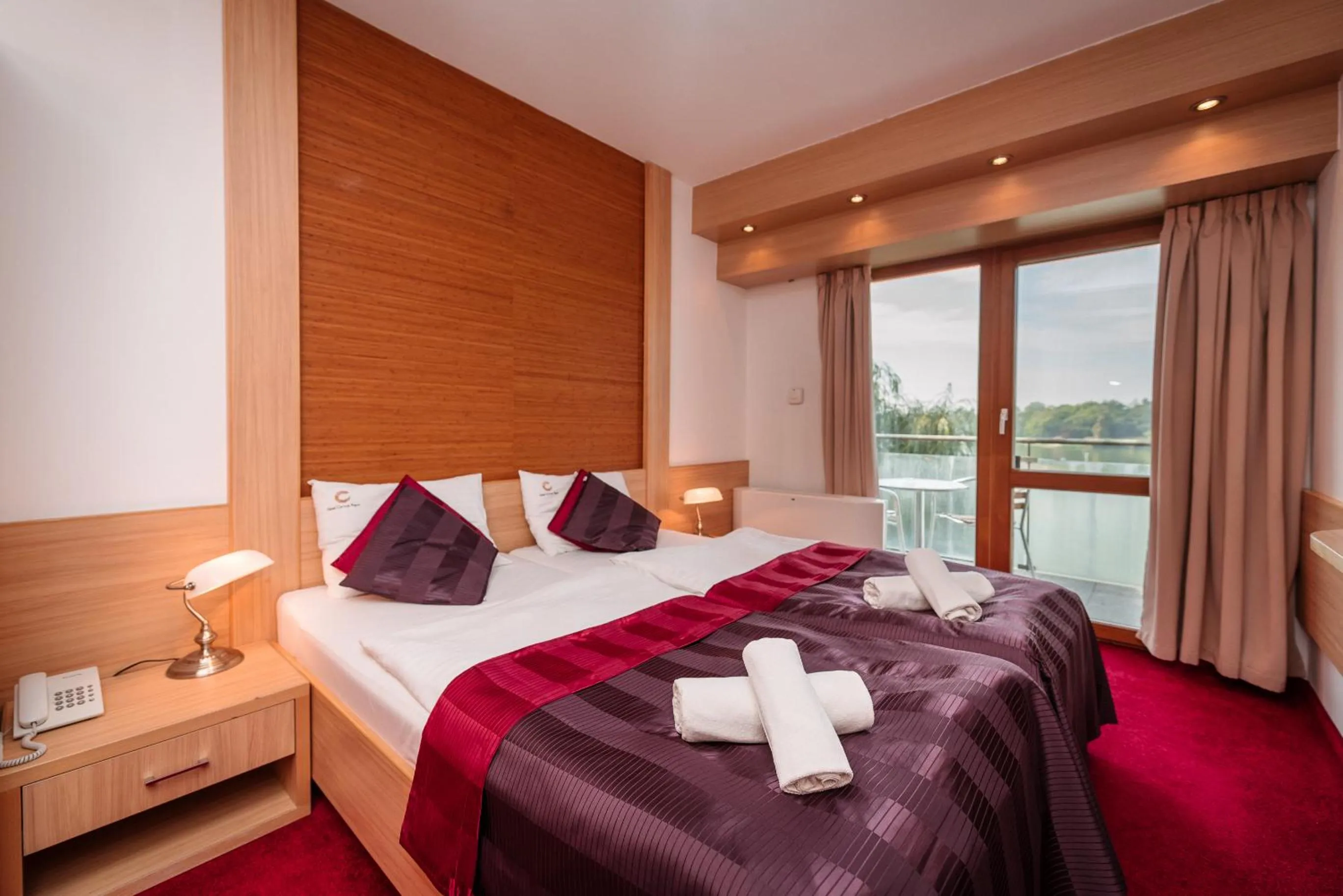 Bed in Hotel Corvus Aqua