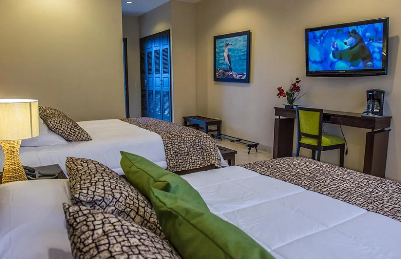 Bed in Palo Santo Galápagos Hotel