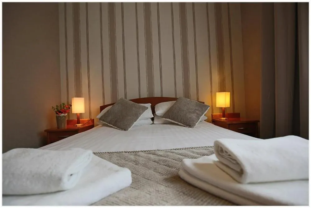 Decorative detail, Bed in Hotel Polonez