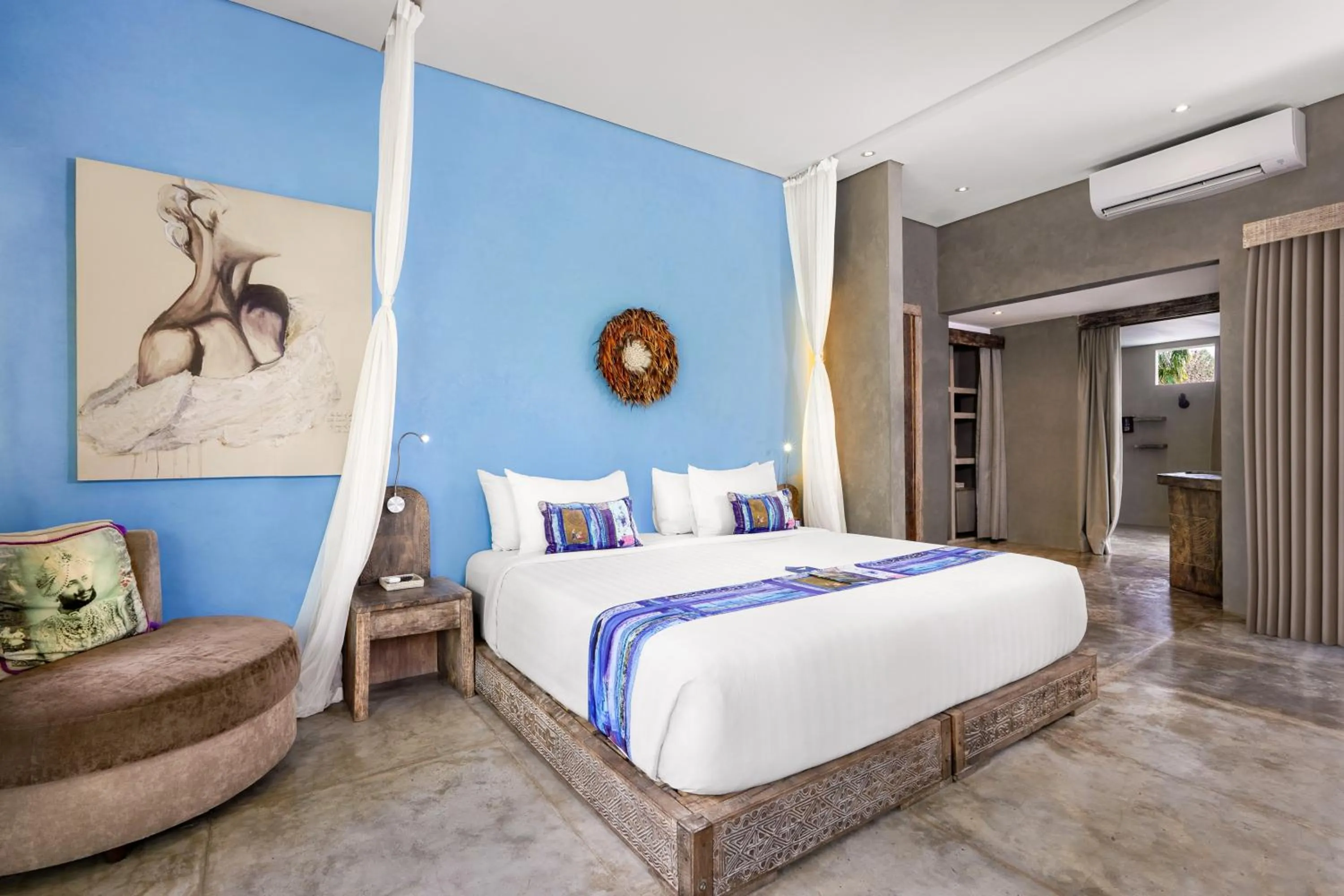 Bedroom, Bed in Blue Karma Dijiwa Seminyak