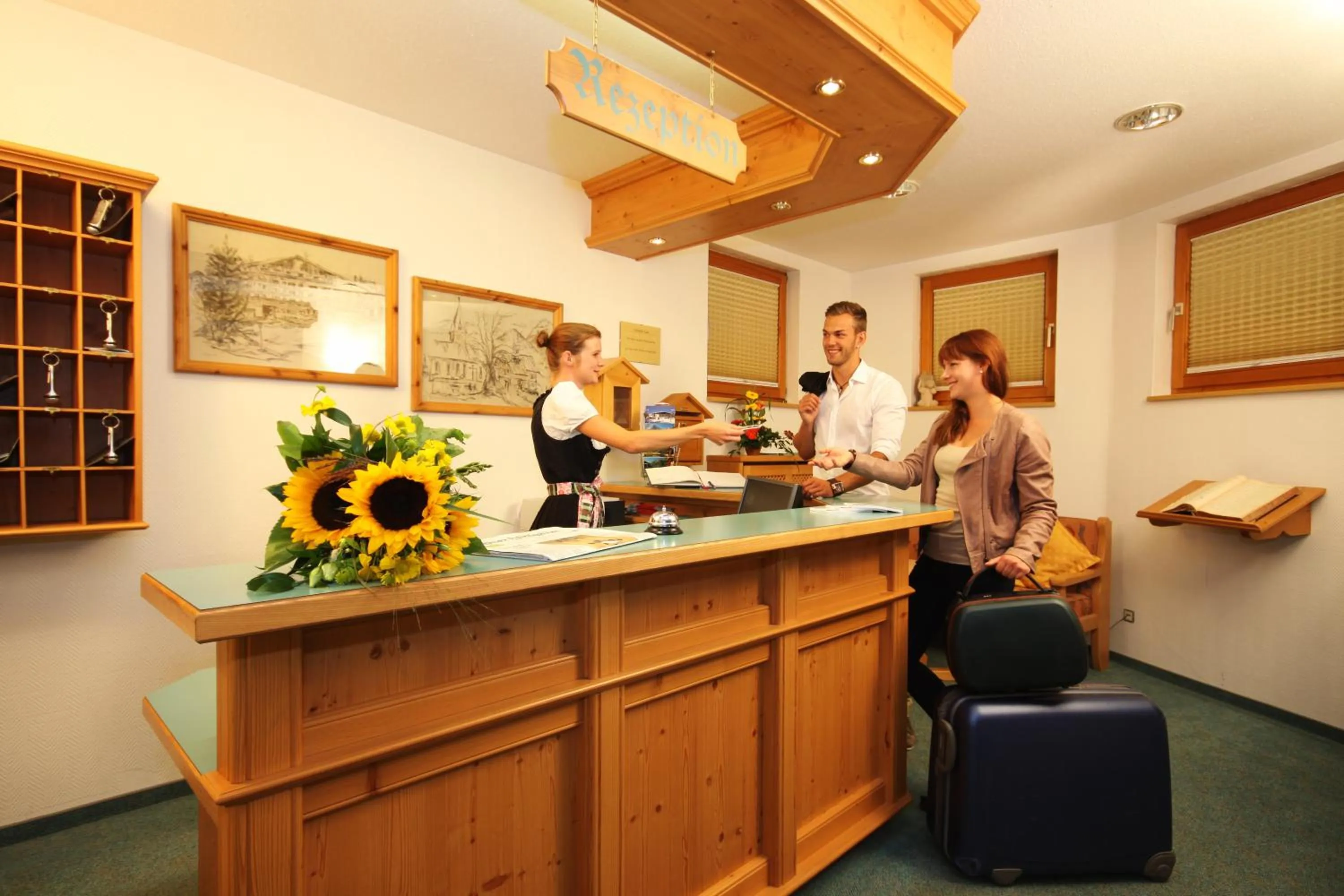 Lobby or reception in Sporthotel Walliser