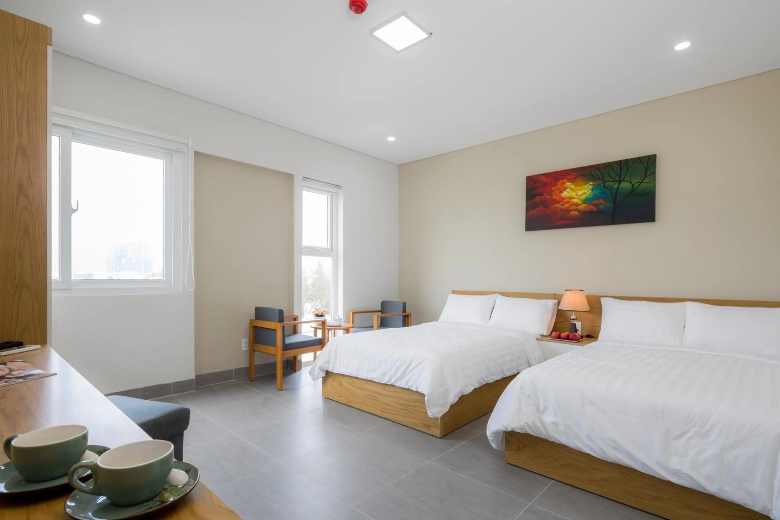 Bed in Anh Villa Hotel