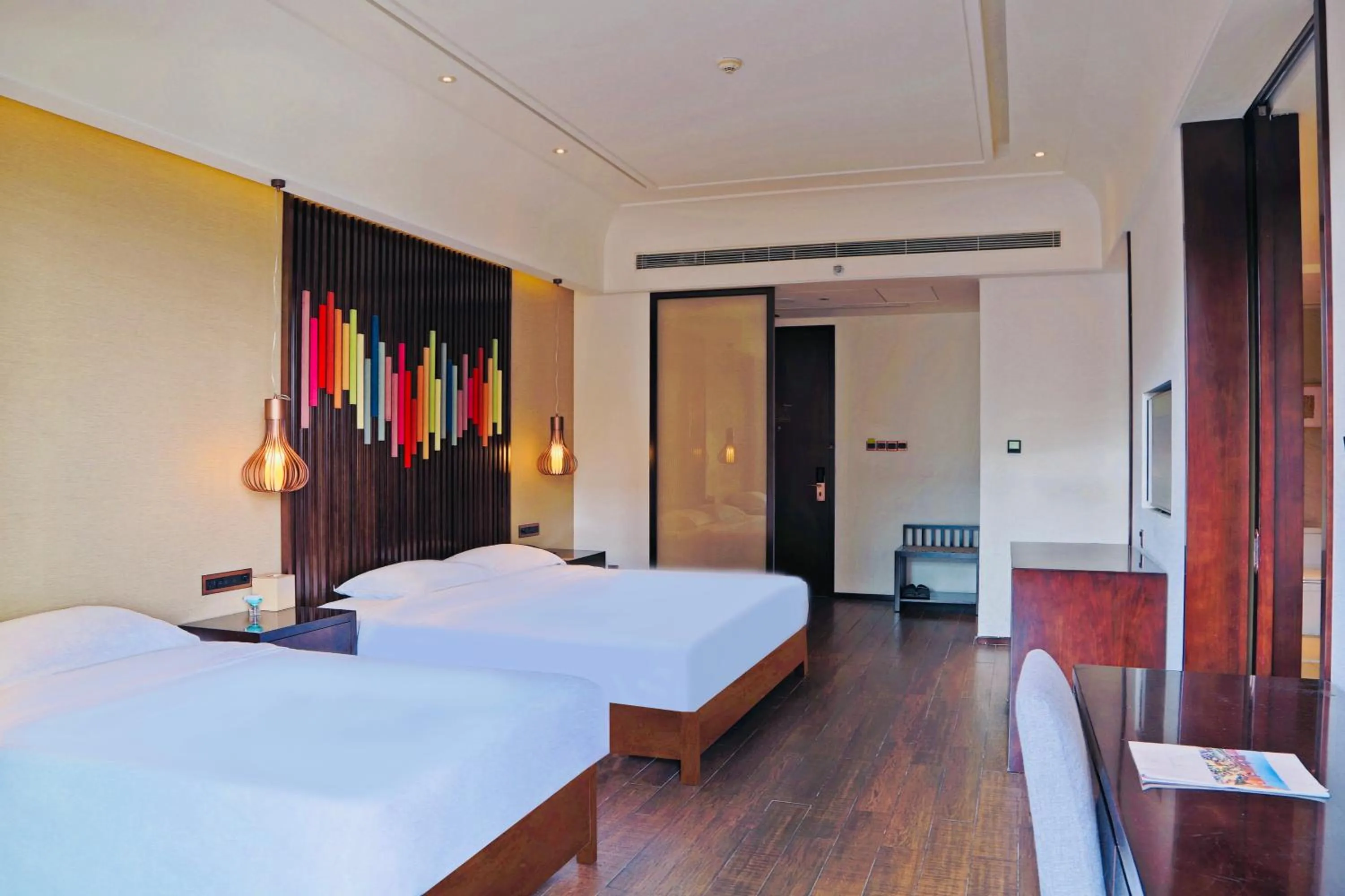 Bed in Mangrove Tree Resort World Sanya Bay-Coconut