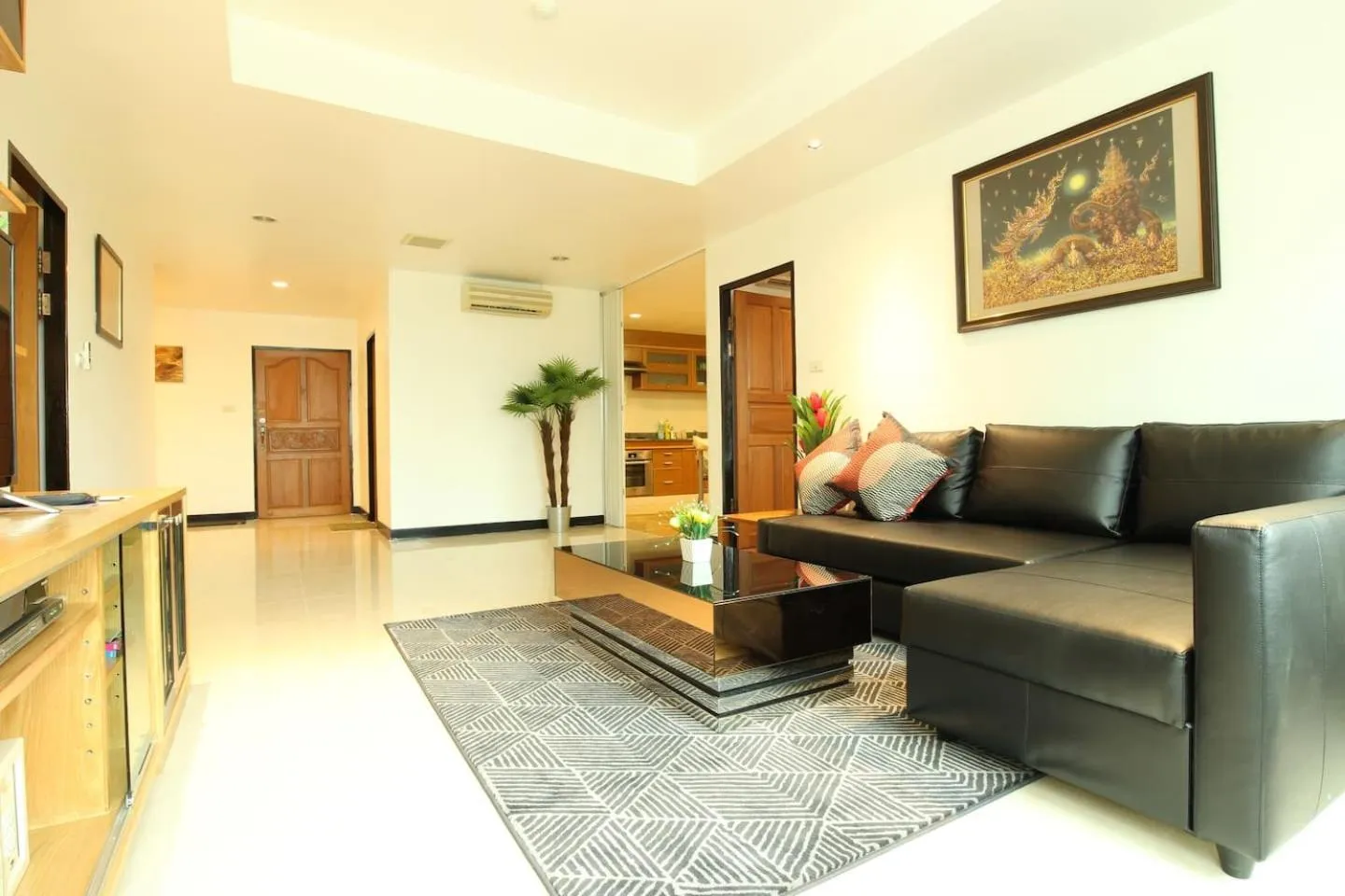 Living room in Serena Sathorn Suites
