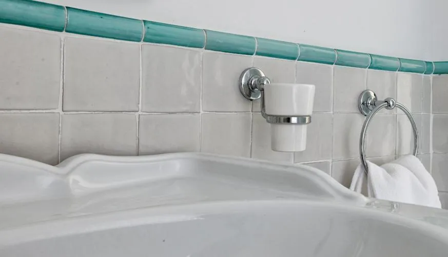 Bathroom, Bed in Villa Poseidon -Boutique Hotel-