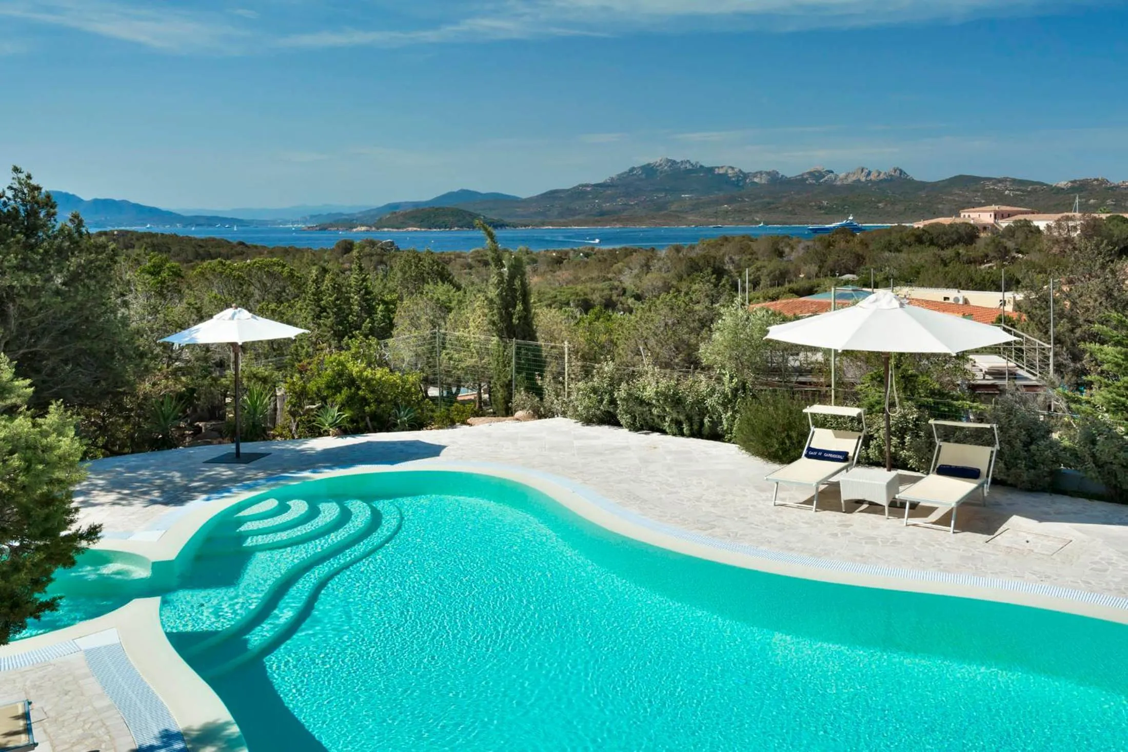 Pool view in Le Case Di Capriccioli