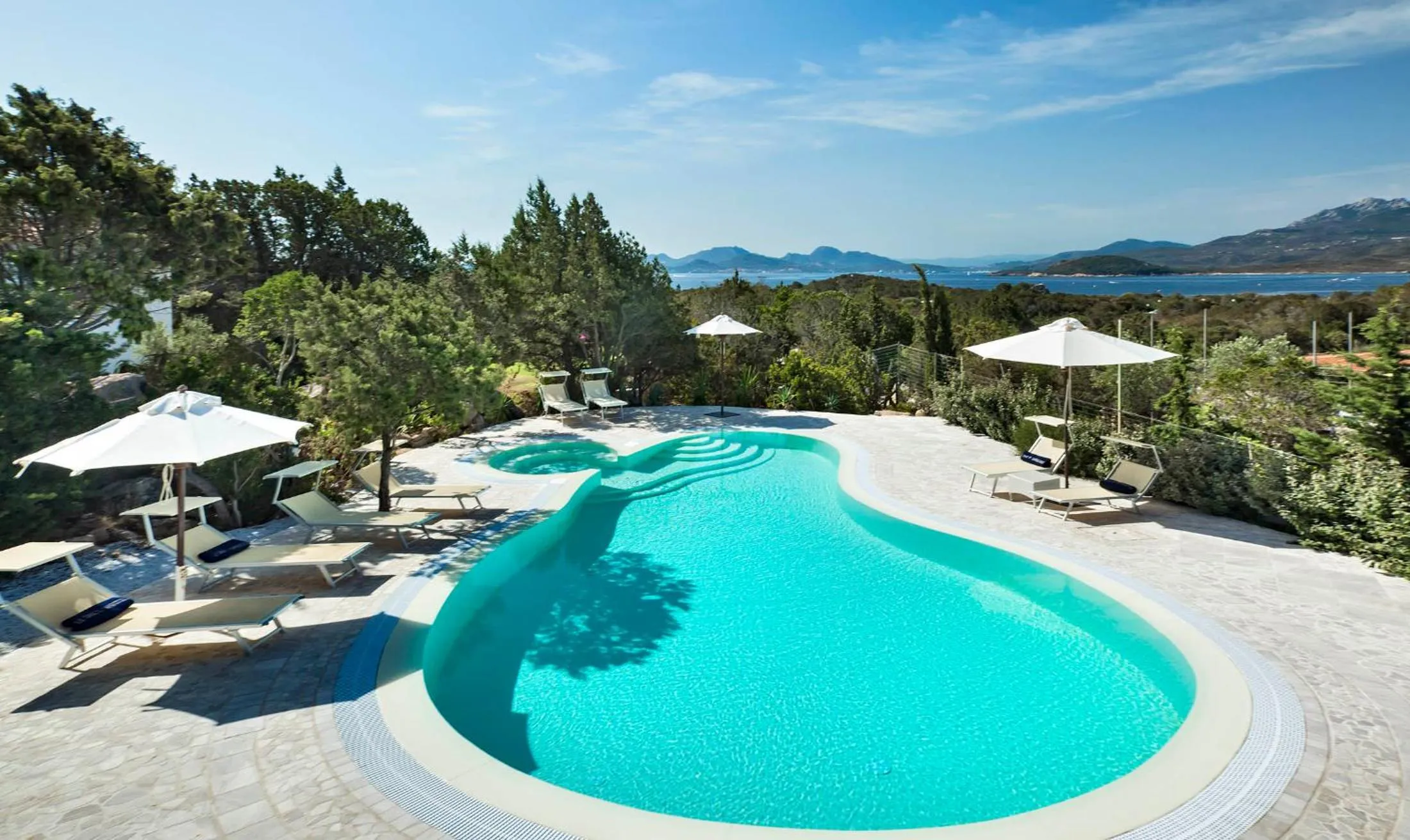 Pool view in Le Case Di Capriccioli