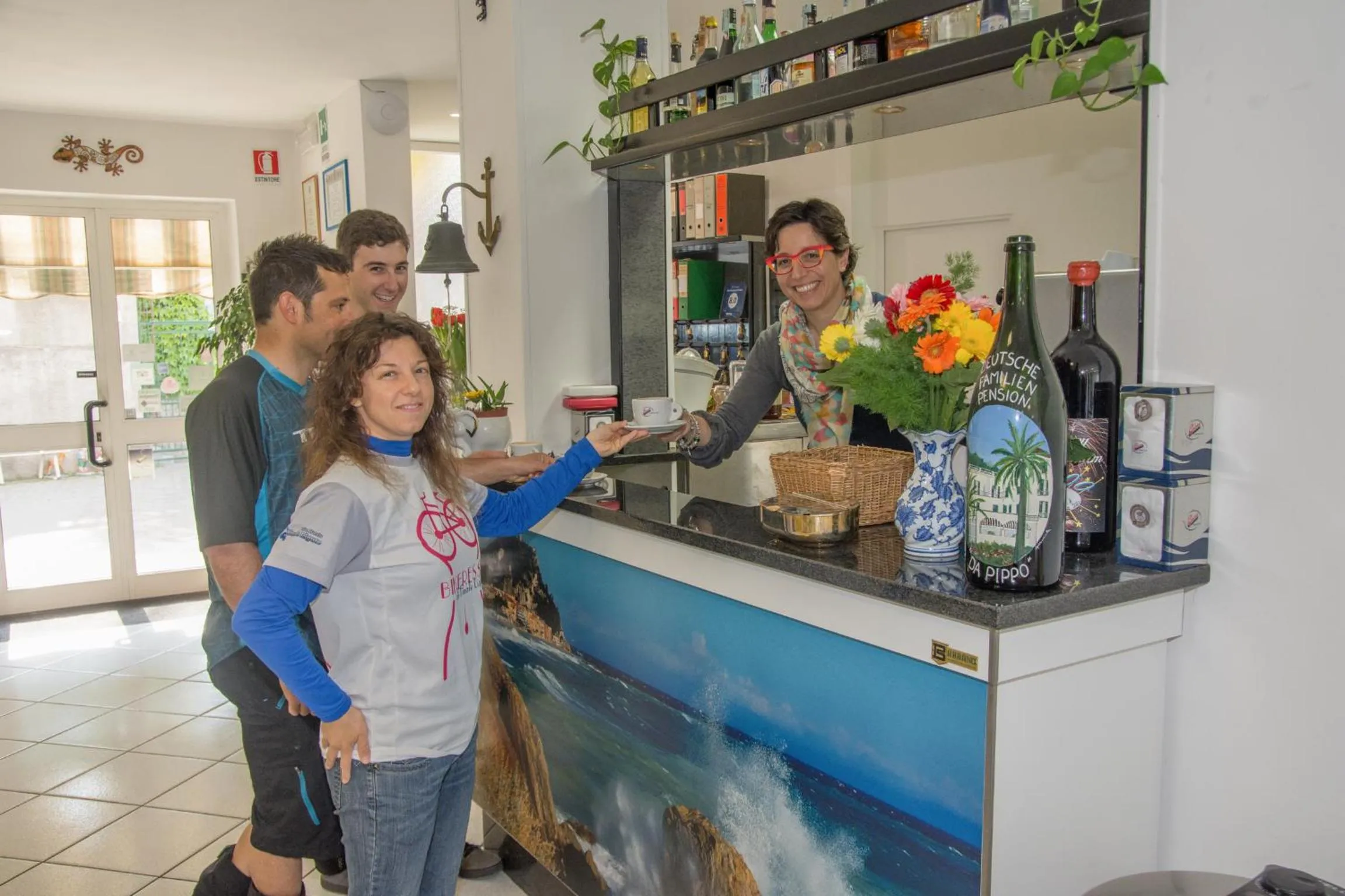group of guests in Hotel Deutsche Familien