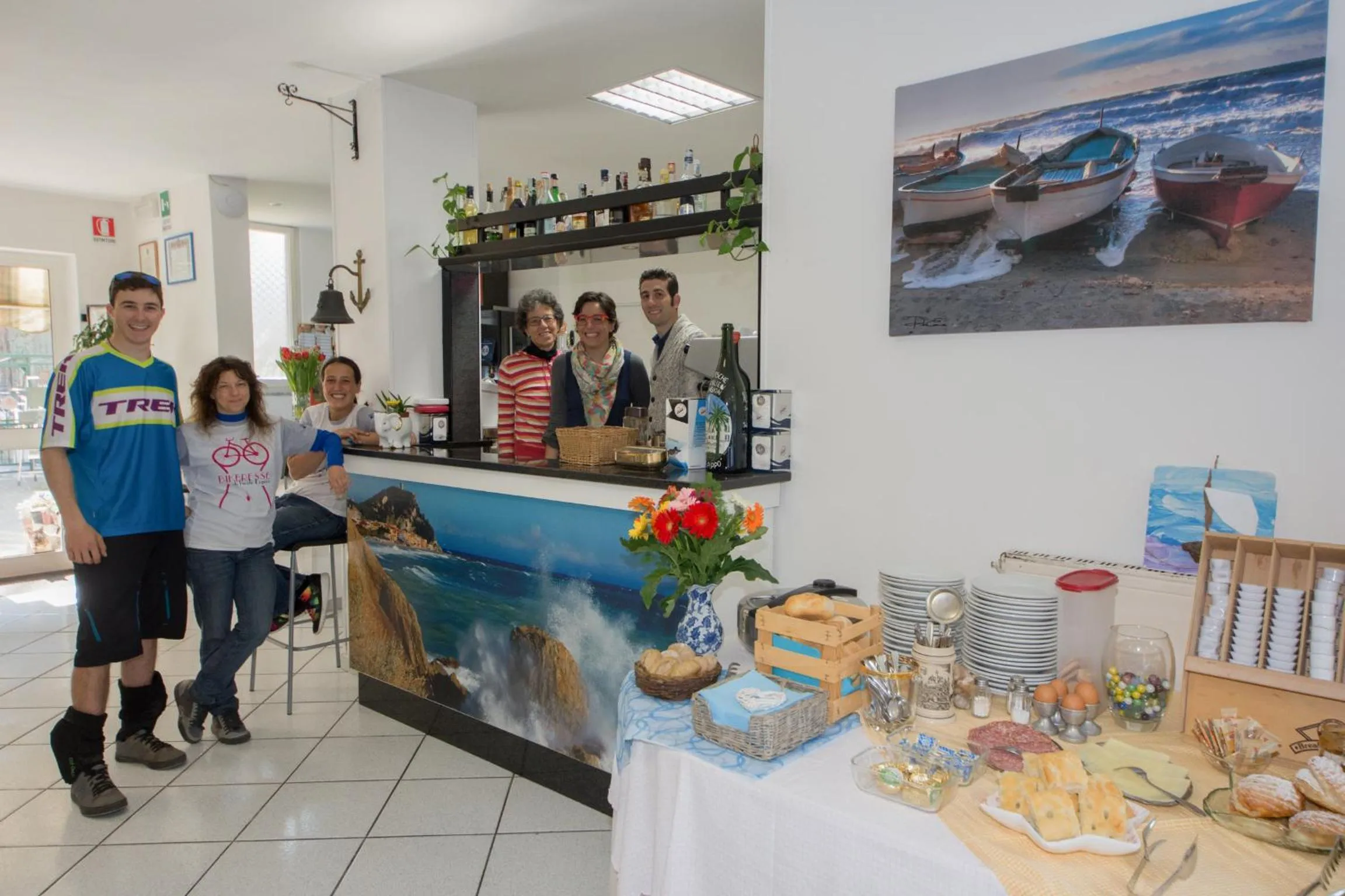 group of guests in Hotel Deutsche Familien