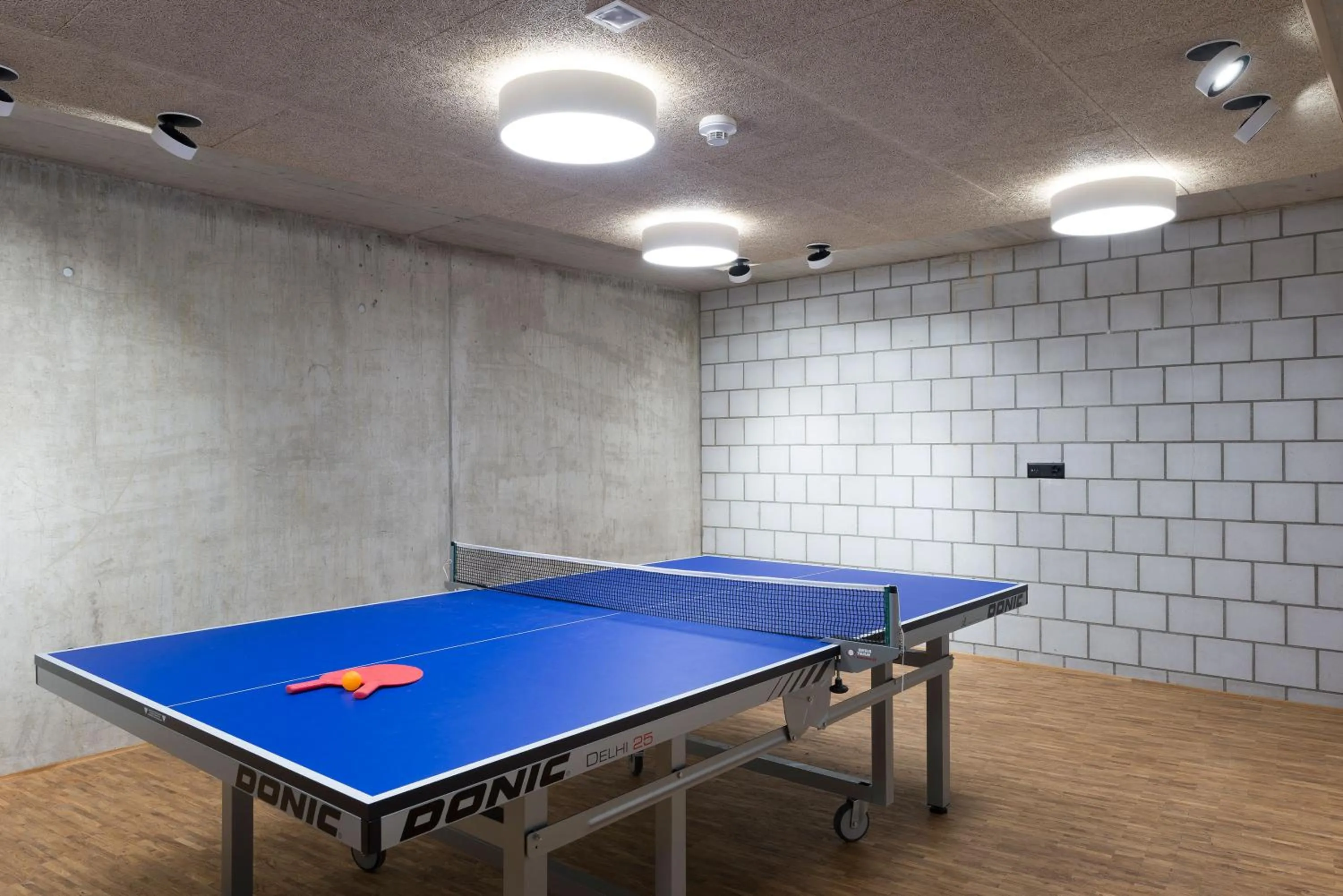 Table tennis in Saanen Gstaad Youth Hostel